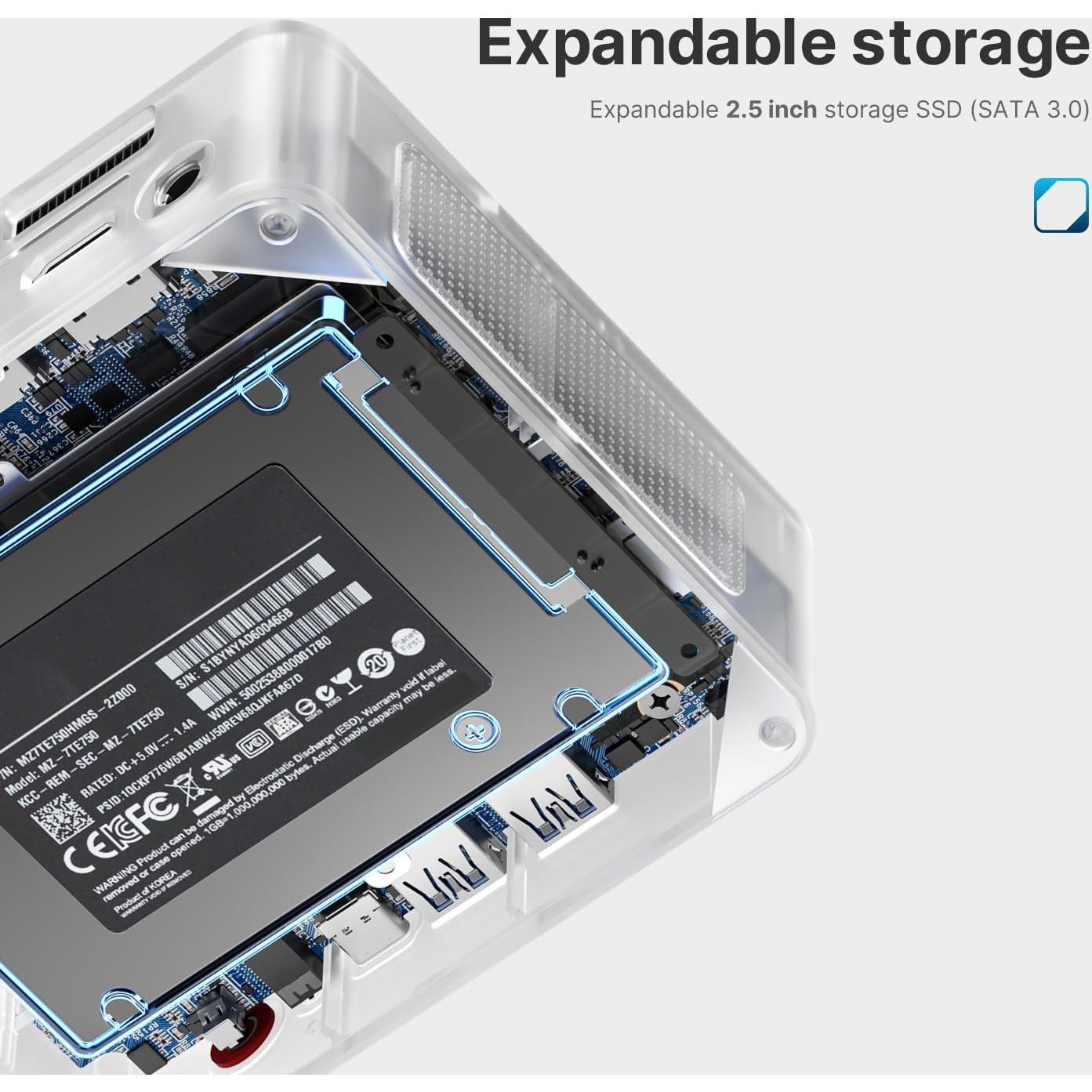 Mini PC BOSGAME B95 Intel 12ª Gen 16GB RAM 512GB SSD