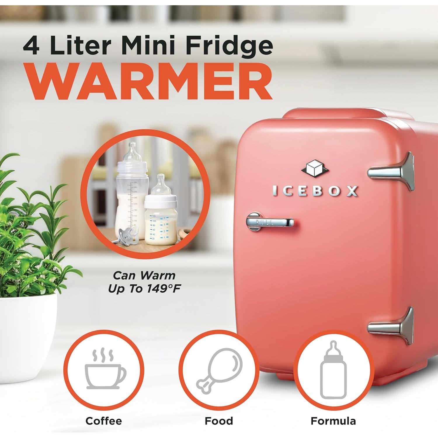 Mini Nevera Enfriadora y Calentadora ICEBOX 4L Rojo