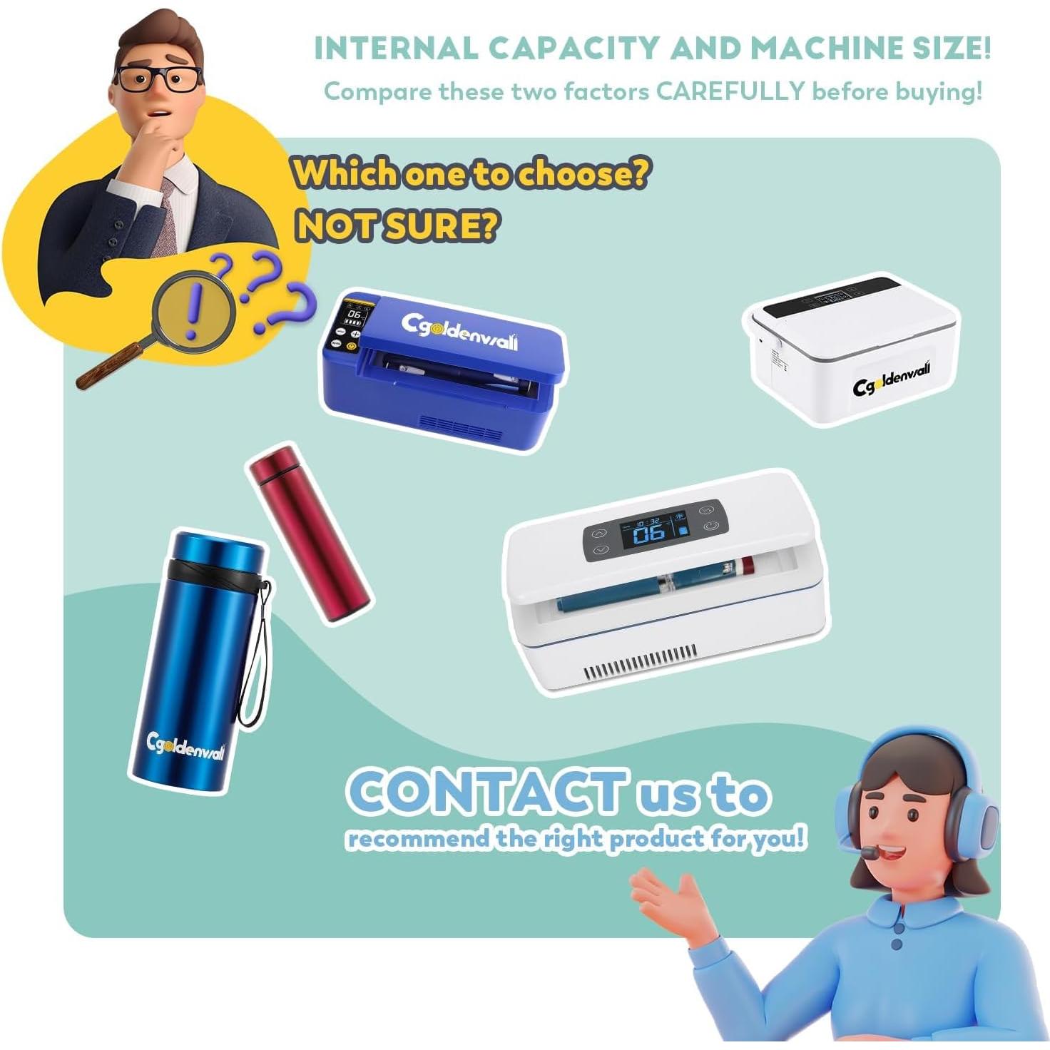 Enfriador Portátil de Insulina CGOLDENWALL CG-CB02 12h