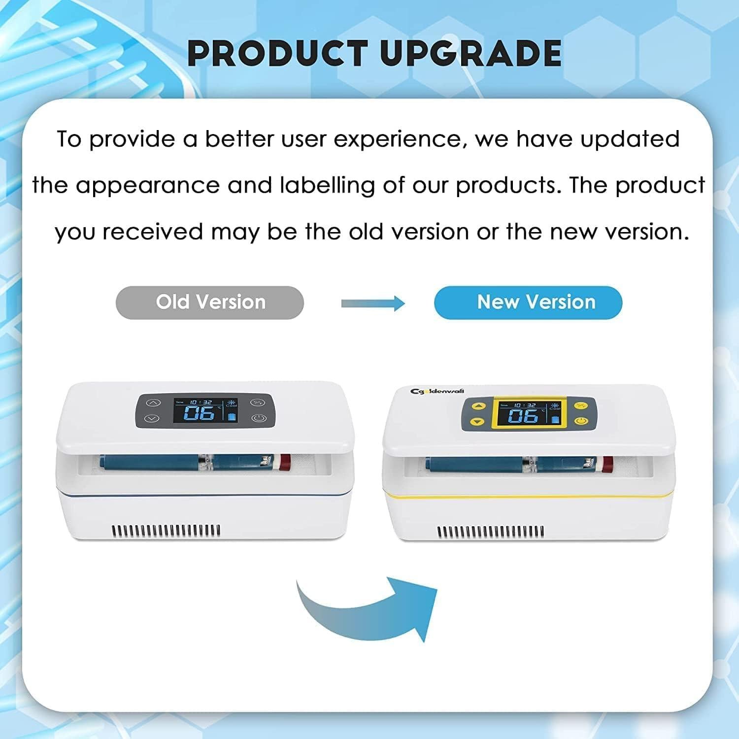 Enfriador Portátil de Insulina CGOLDENWALL CG-CB02 12h