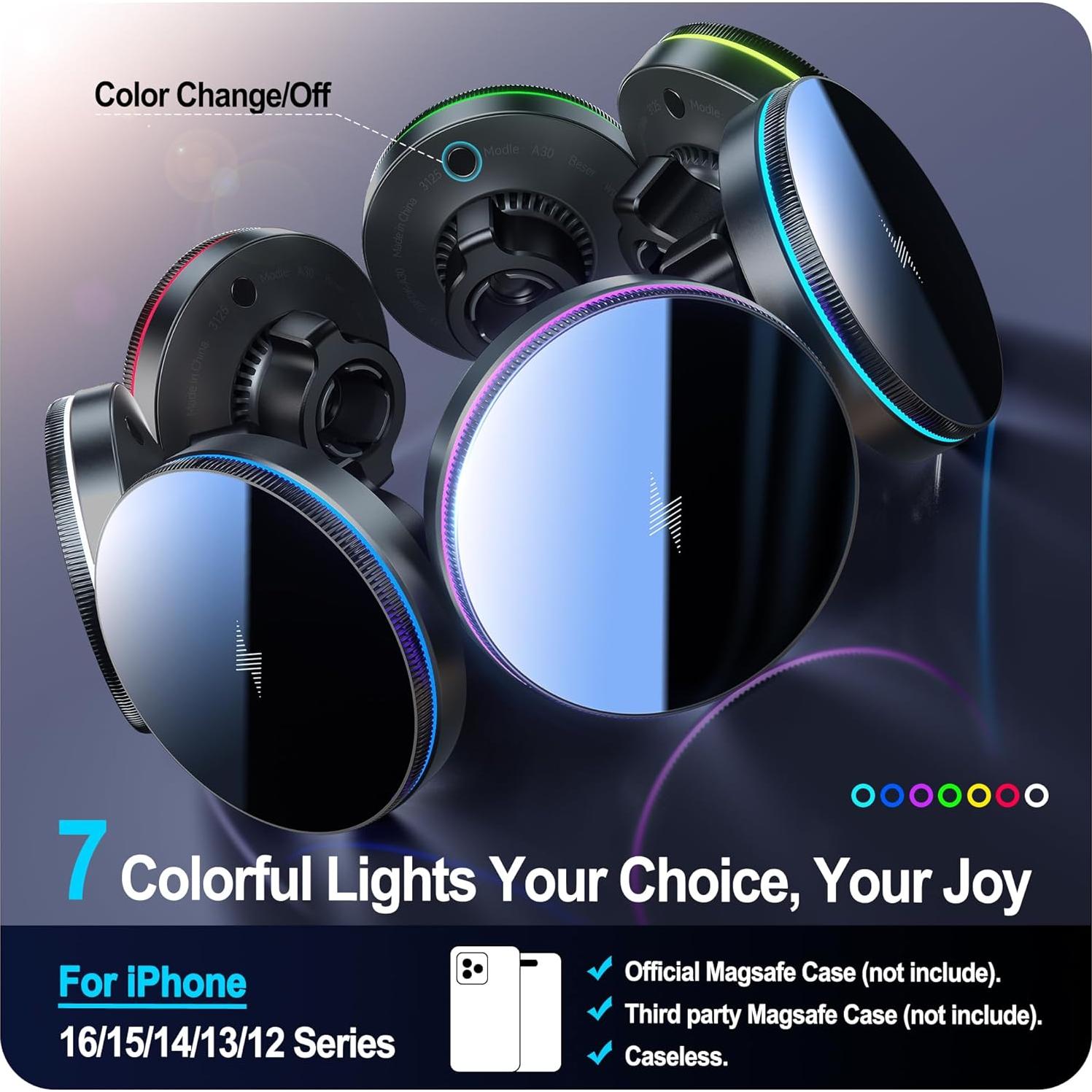 Soporte Cargador Inalámbrico para Auto Beser A30 Magnético 15W