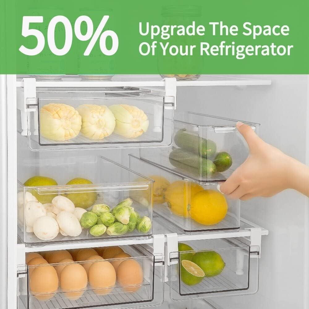 Organizador de Refrigerador Vacane M - Cajón Plástico Transparente