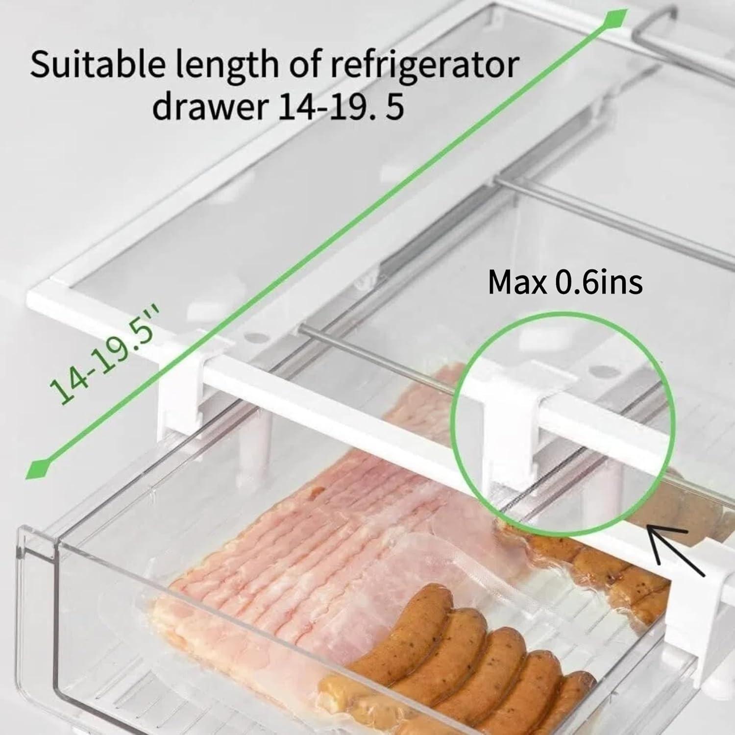 Organizador de Refrigerador Vacane M - Cajón Plástico Transparente