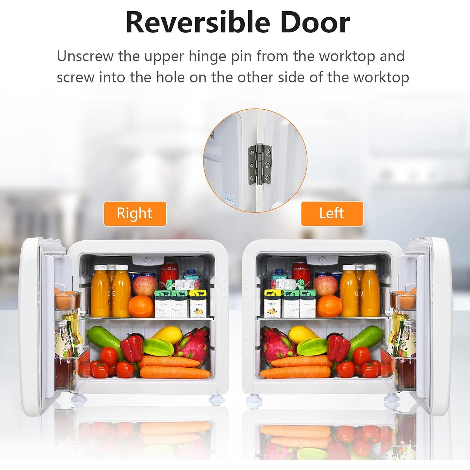 Refrigerador Compacto COSTWAY 1.6 Pies Cúbicos Blanco