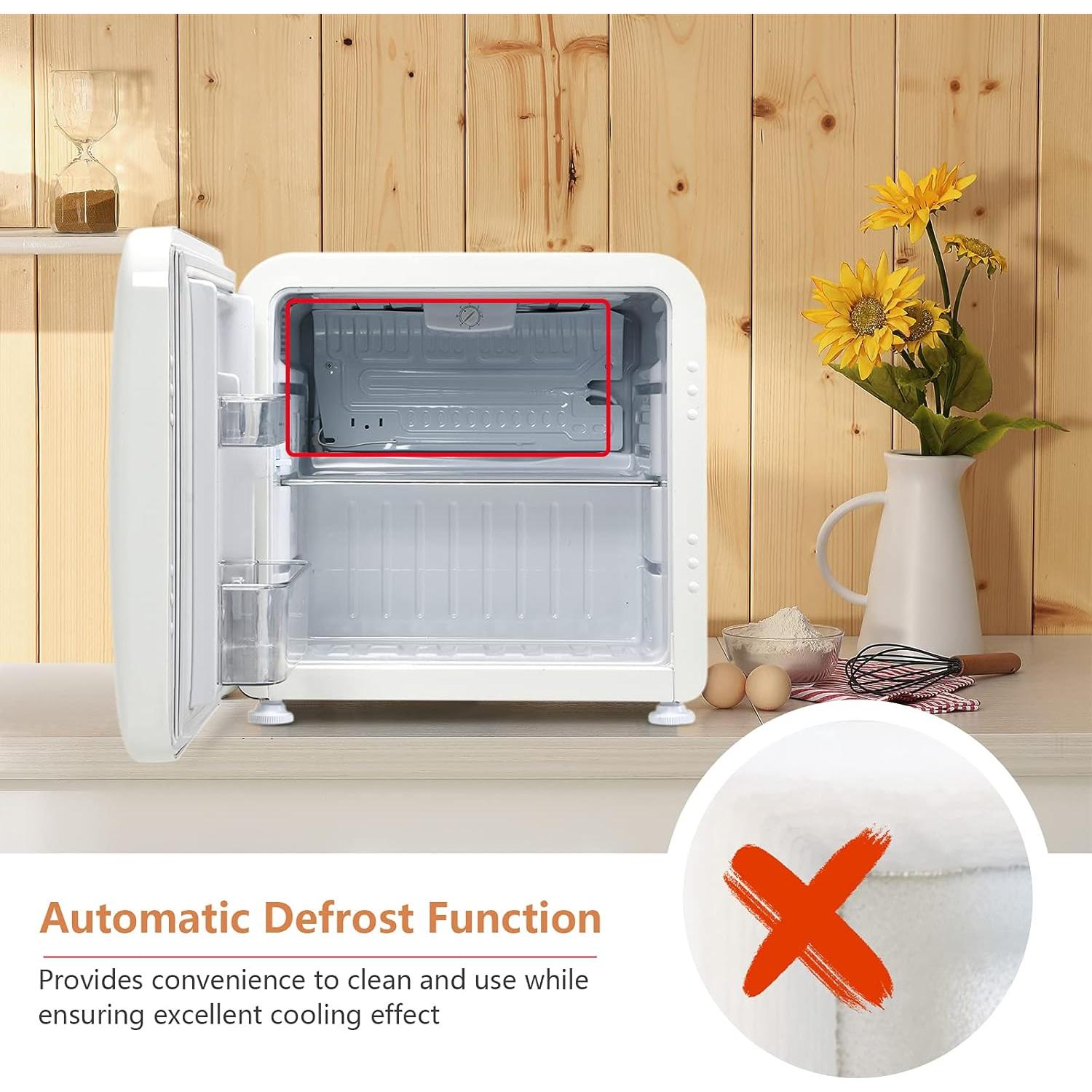 Refrigerador Compacto COSTWAY 1.6 Pies Cúbicos Blanco