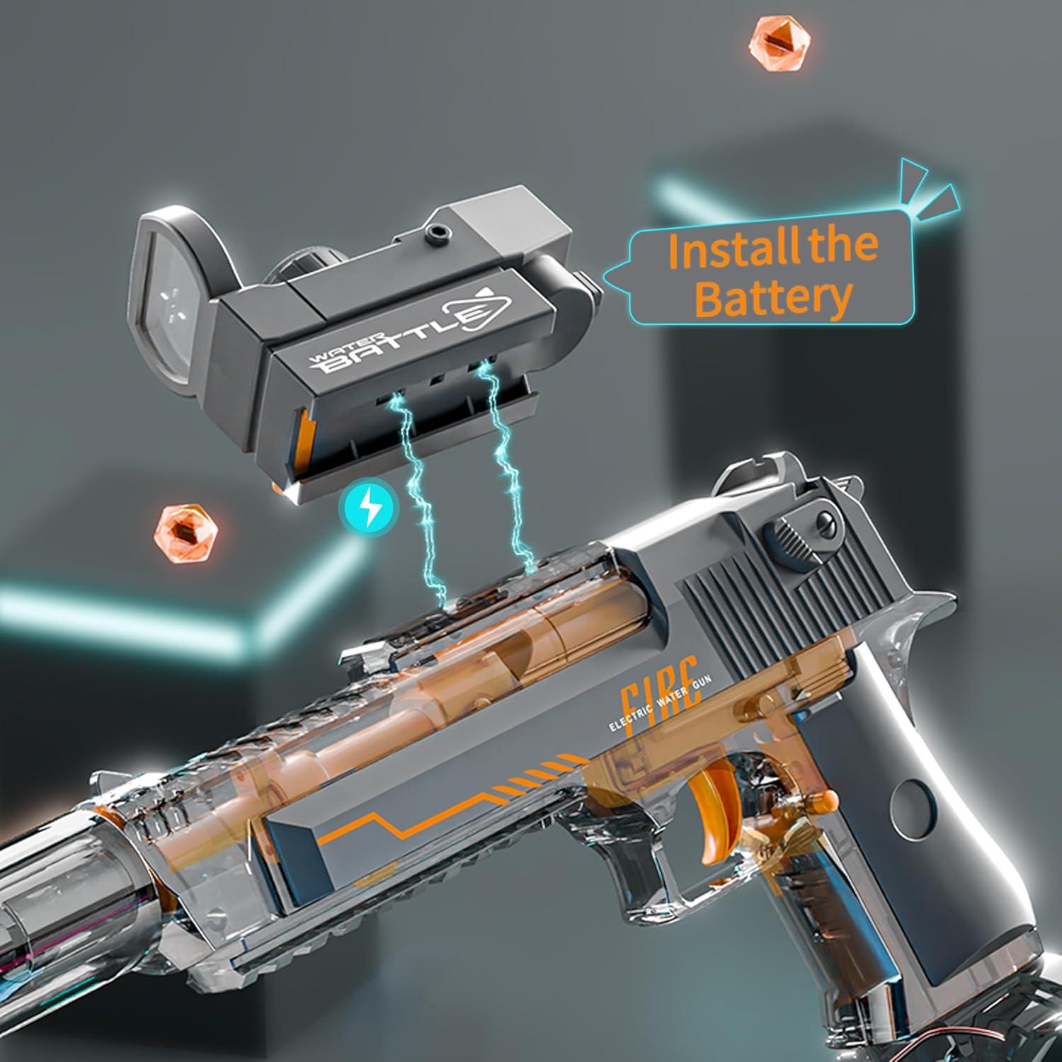 Pistola de Agua Eléctrica Ctffnny CY05 con Luces 425ml