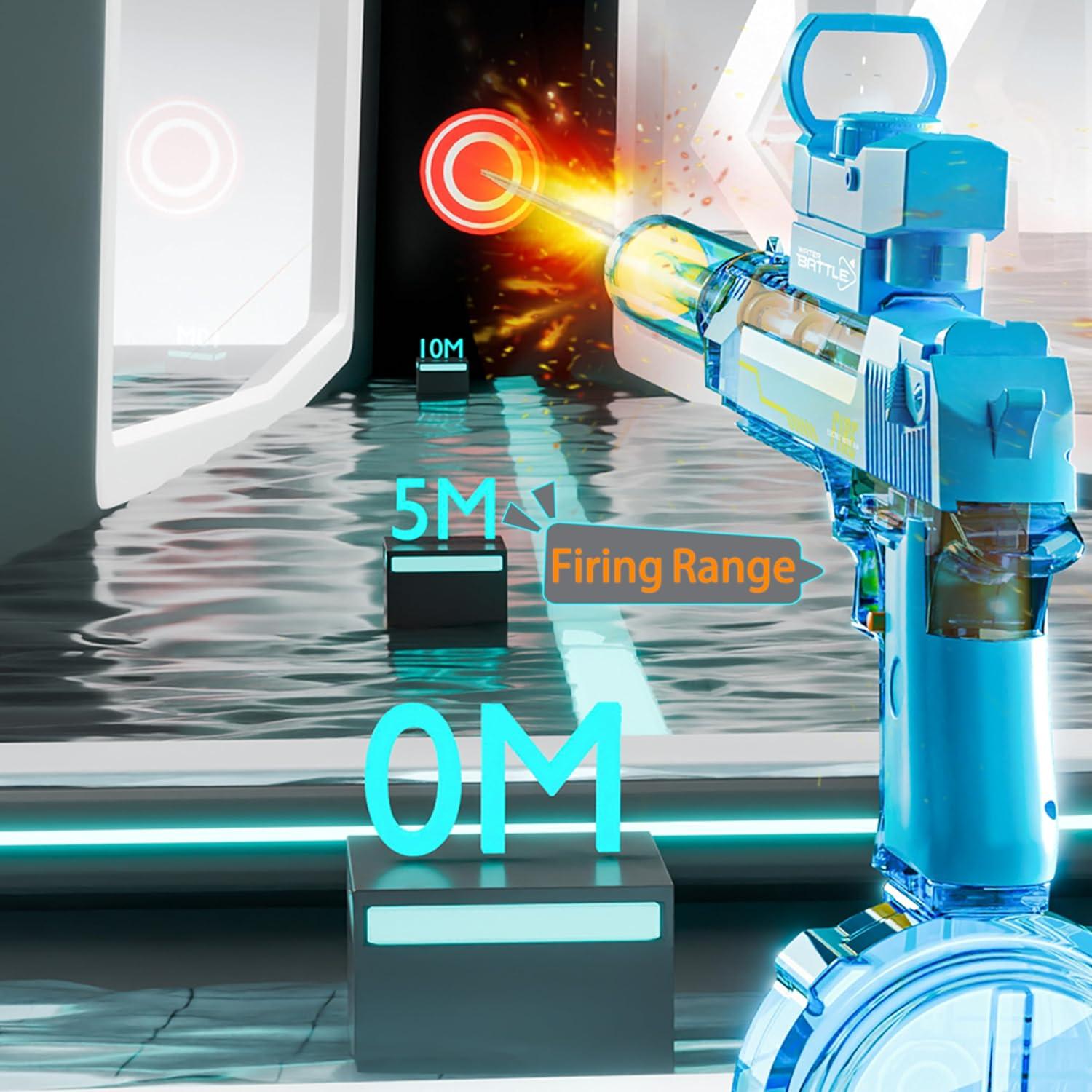 Pistola de Agua Eléctrica Ctffnny CY05 con Luces 425ml