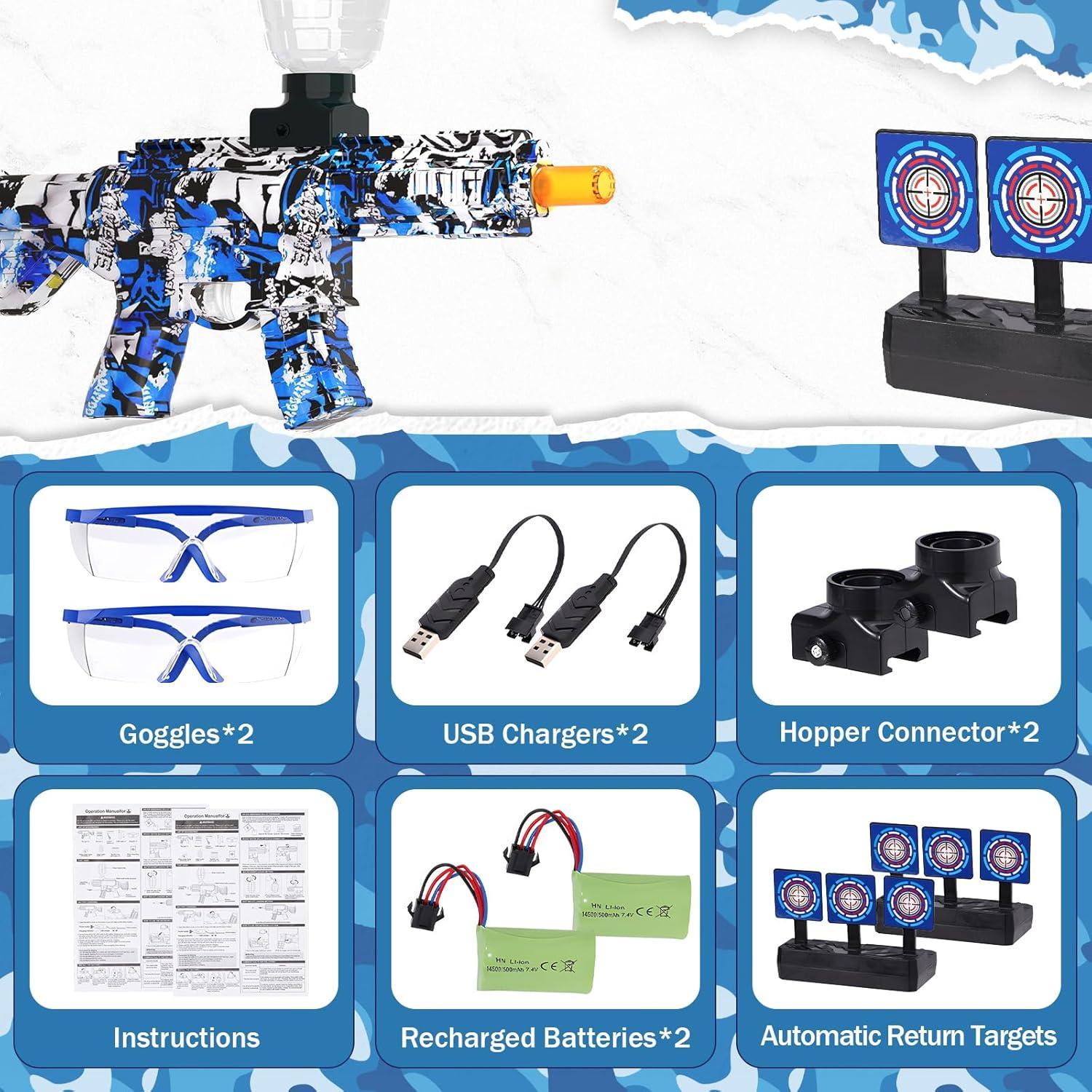 Set Juguete Blaster Eléctrico ONEXIZ Anti-salpicaduras 2 Pzs