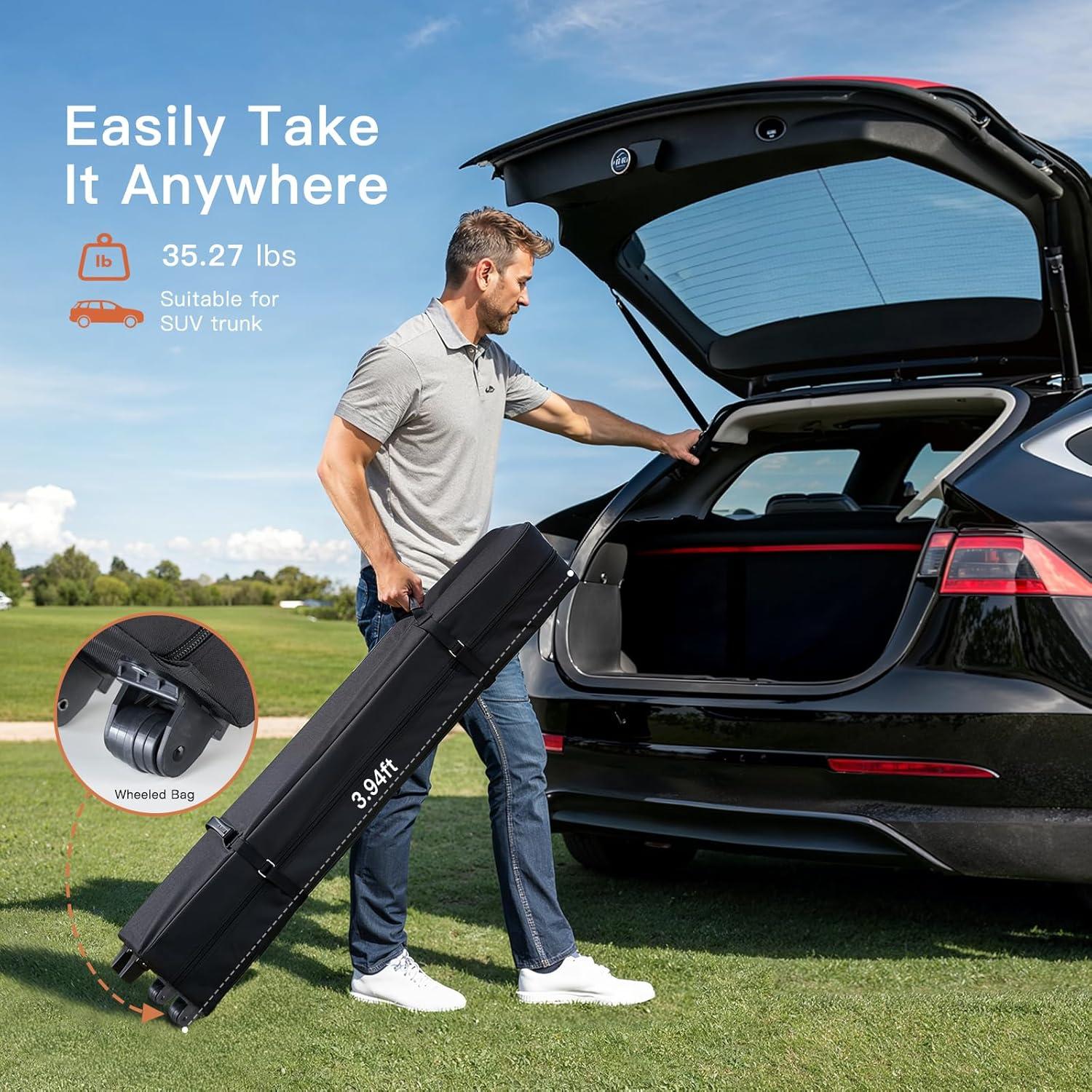 Carpa Plegable AMADA 3.05x3.05m Blanca para Eventos y Camping