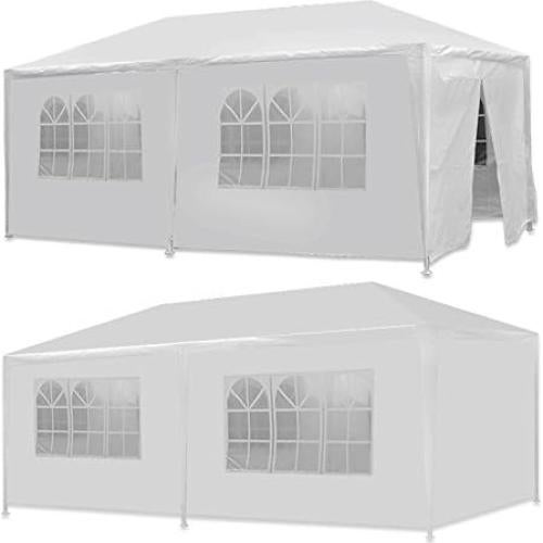 Carpa Gazebo Impermeable Smartxchoices 10x20m con Paredes Removibles