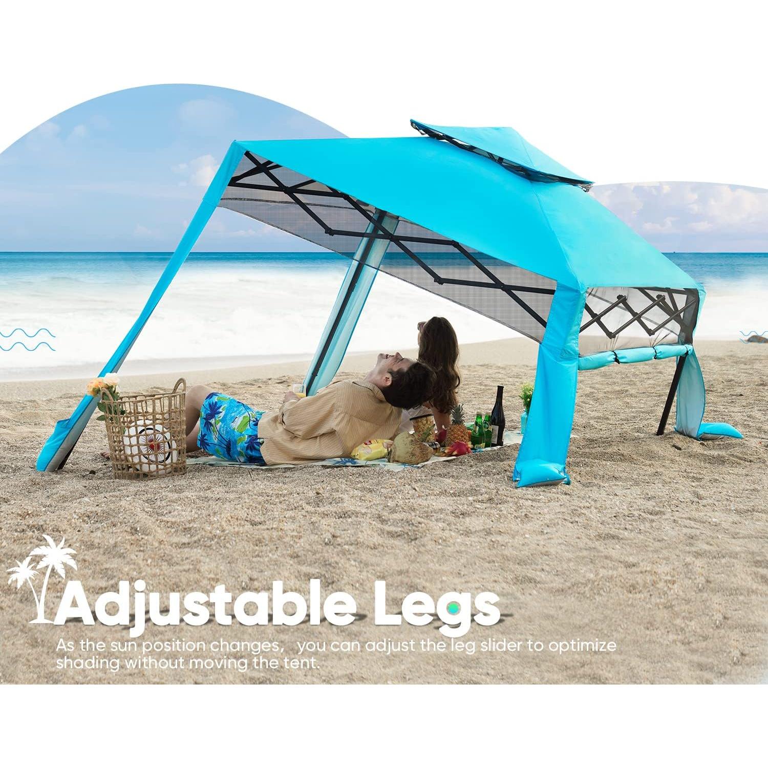 Quictent 10x10 Pop Up Canopy Tent Lightweight, Portable, and Versatile for Beach and Sporting Events with Sun Protection and Easy Setup