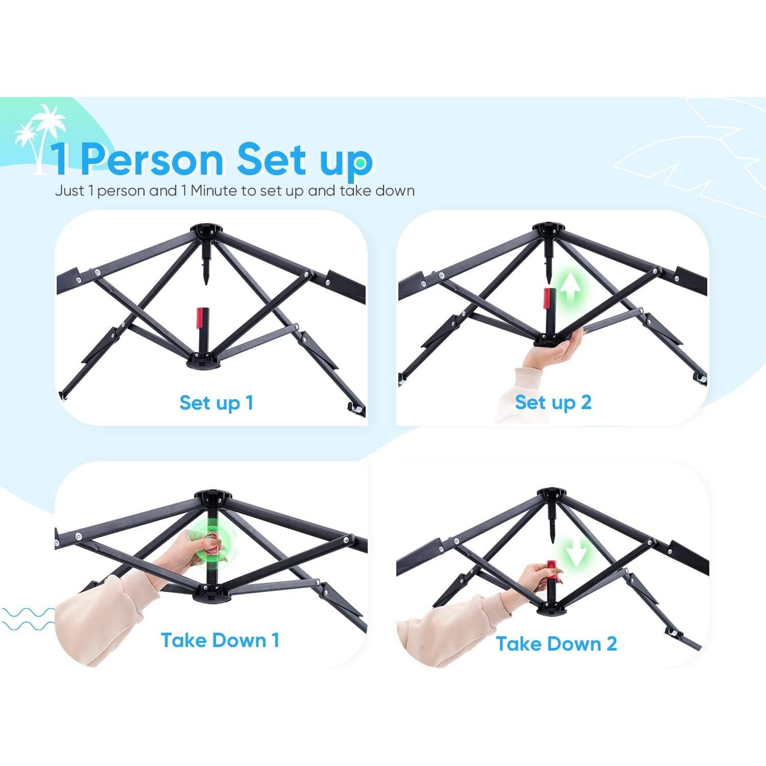 Quictent 10x10 Pop Up Canopy Tent Lightweight, Portable, and Versatile for Beach and Sporting Events with Sun Protection and Easy Setup