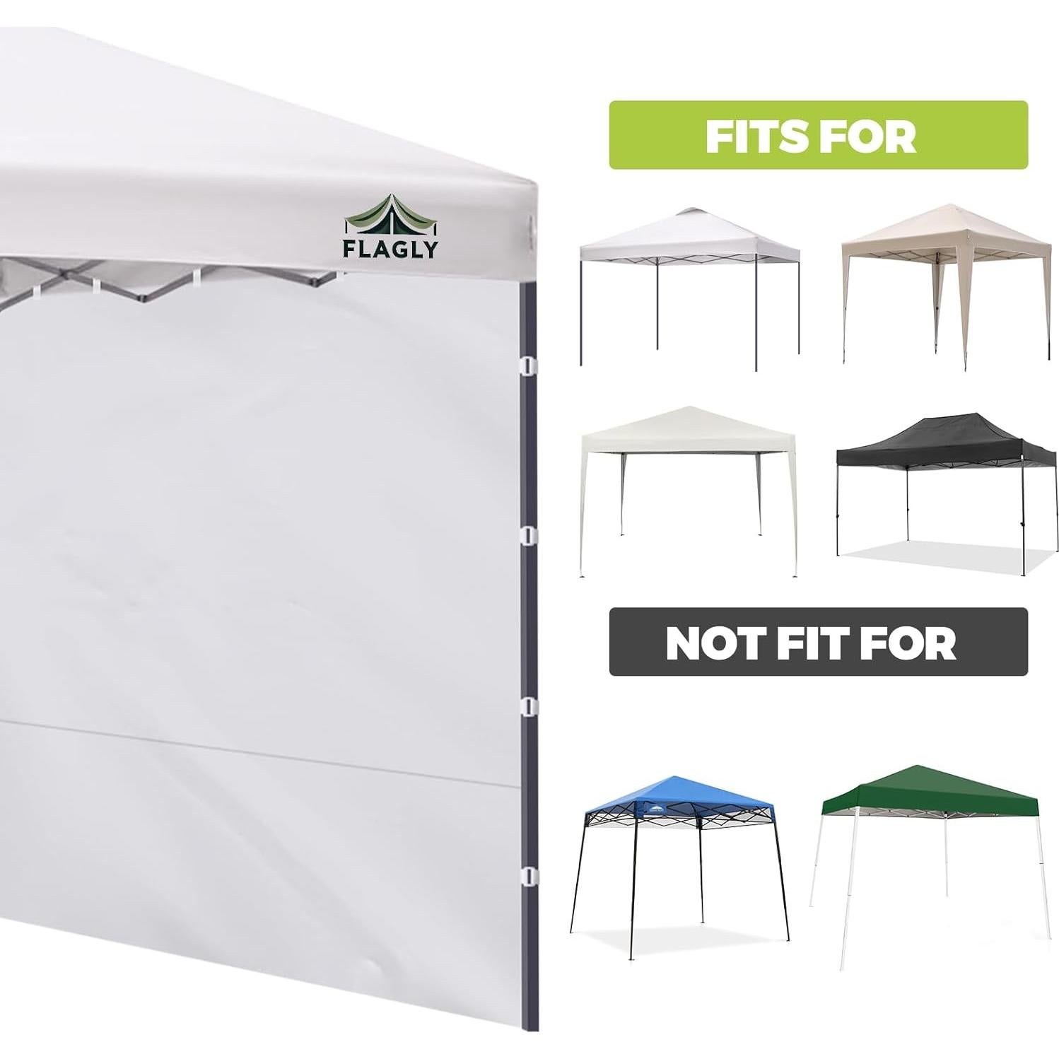 Paredes Laterales FLAGLY para Carpa Plegable 3 Piezas 300D