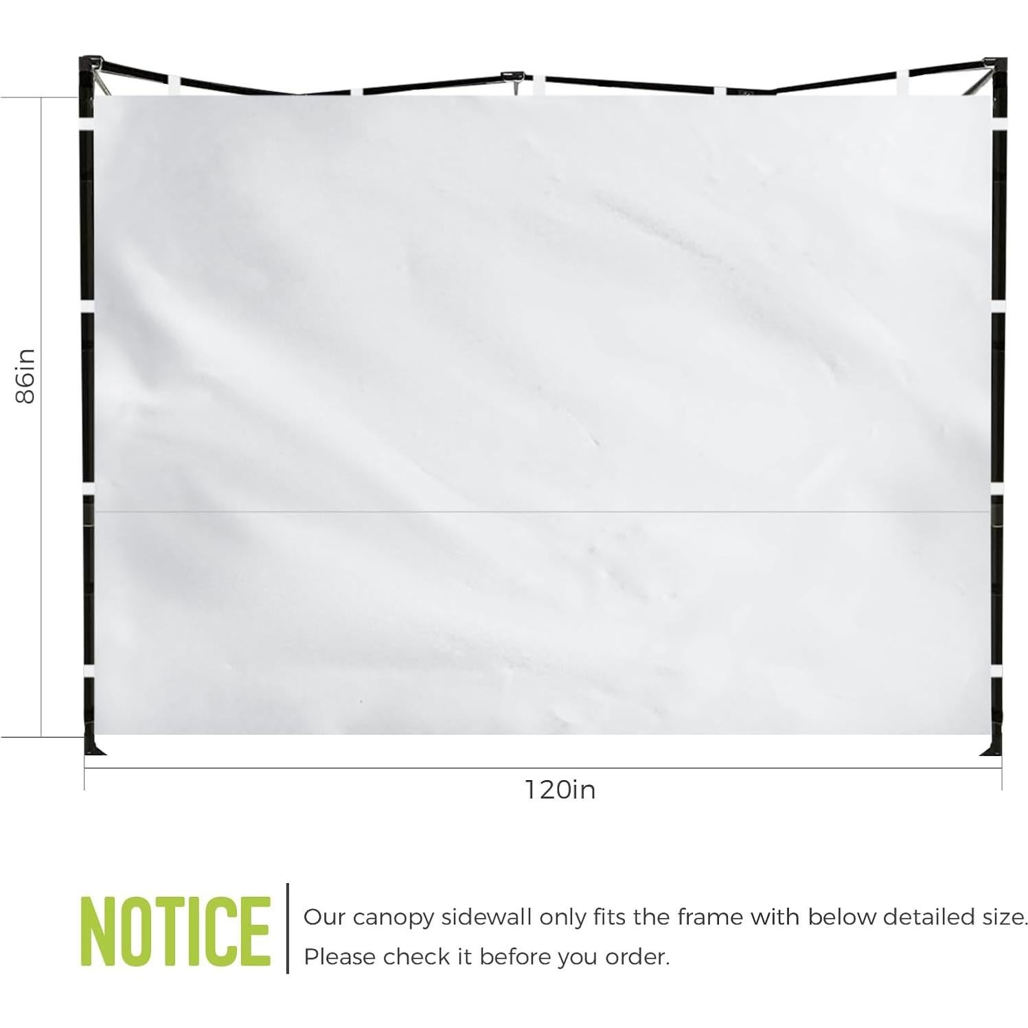 Paredes Laterales FLAGLY para Carpa Plegable 3 Piezas 300D