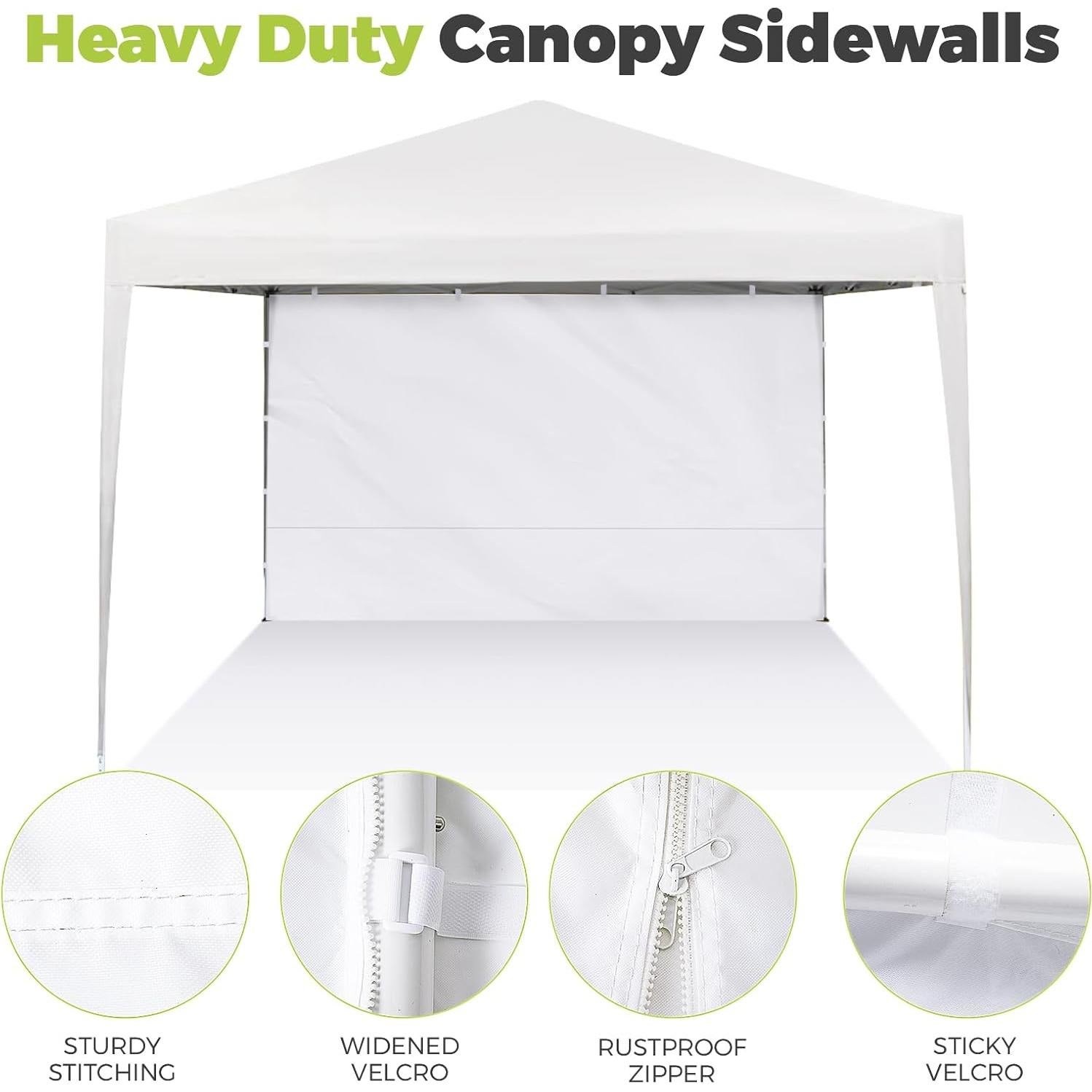 Paredes Laterales FLAGLY para Carpa Plegable 3 Piezas 300D