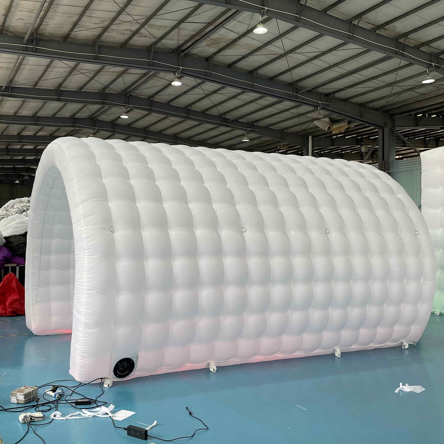Sayok Inflatable Tunnel Tent for Event Wedding Promotion - Sports Entrance (White, 16.5x10x10ft)