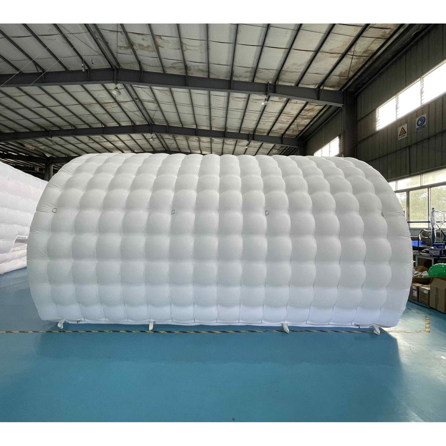 Sayok Inflatable Tunnel Tent for Event Wedding Promotion - Sports Entrance (White, 16.5x10x10ft)