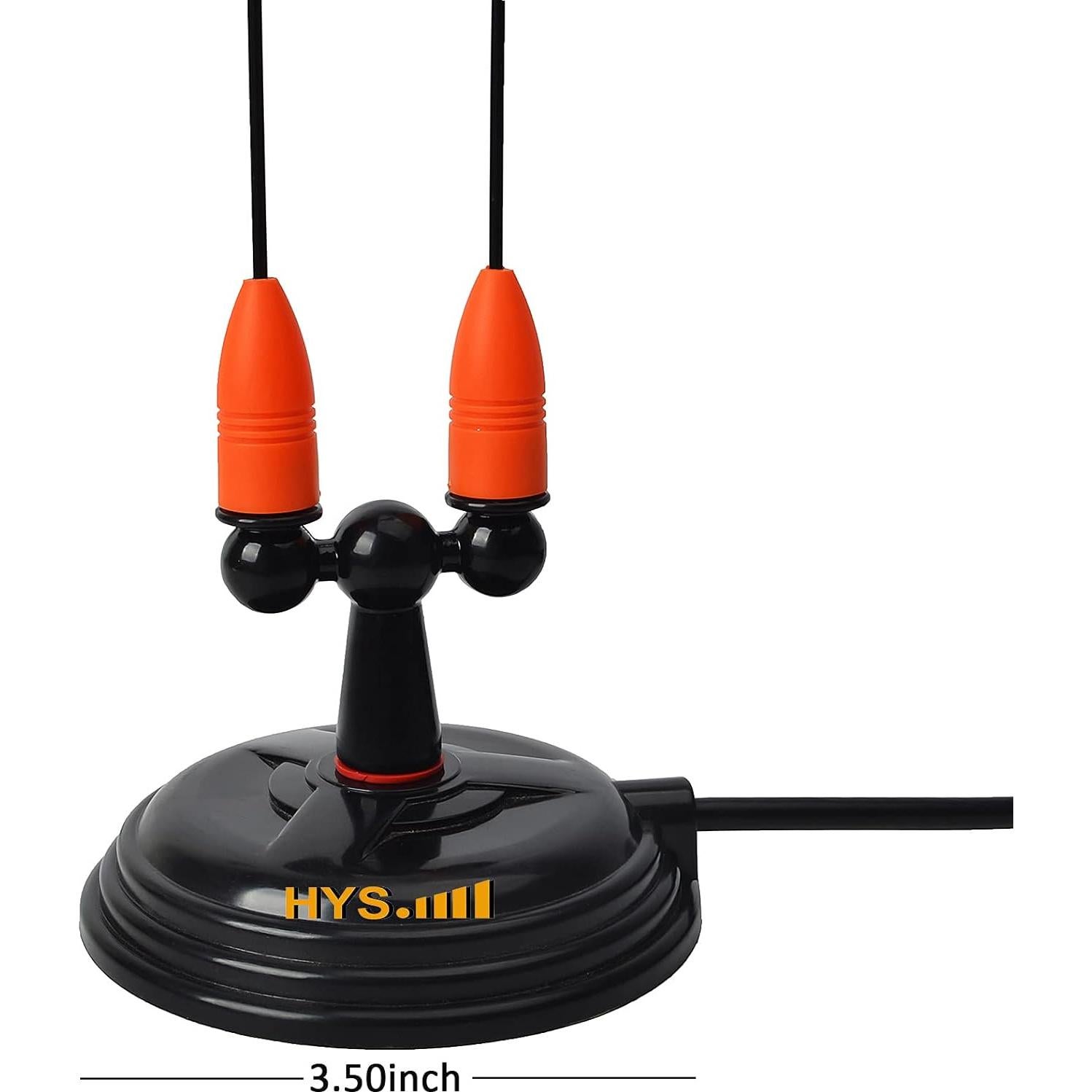 Antena de Base Magnética HYS Doble Banda 144/430MHz con Cable 4m