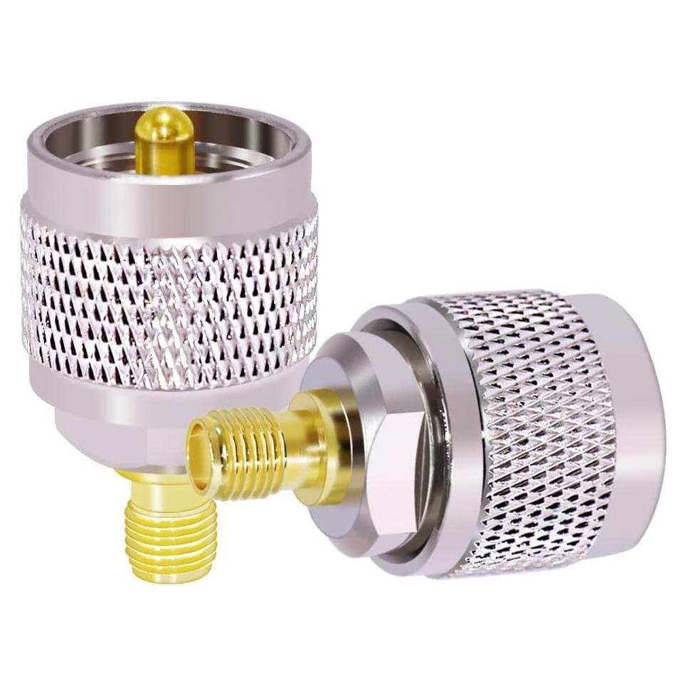 Adaptador Coaxial SMA Femenino a UHF Masculino 2PCS