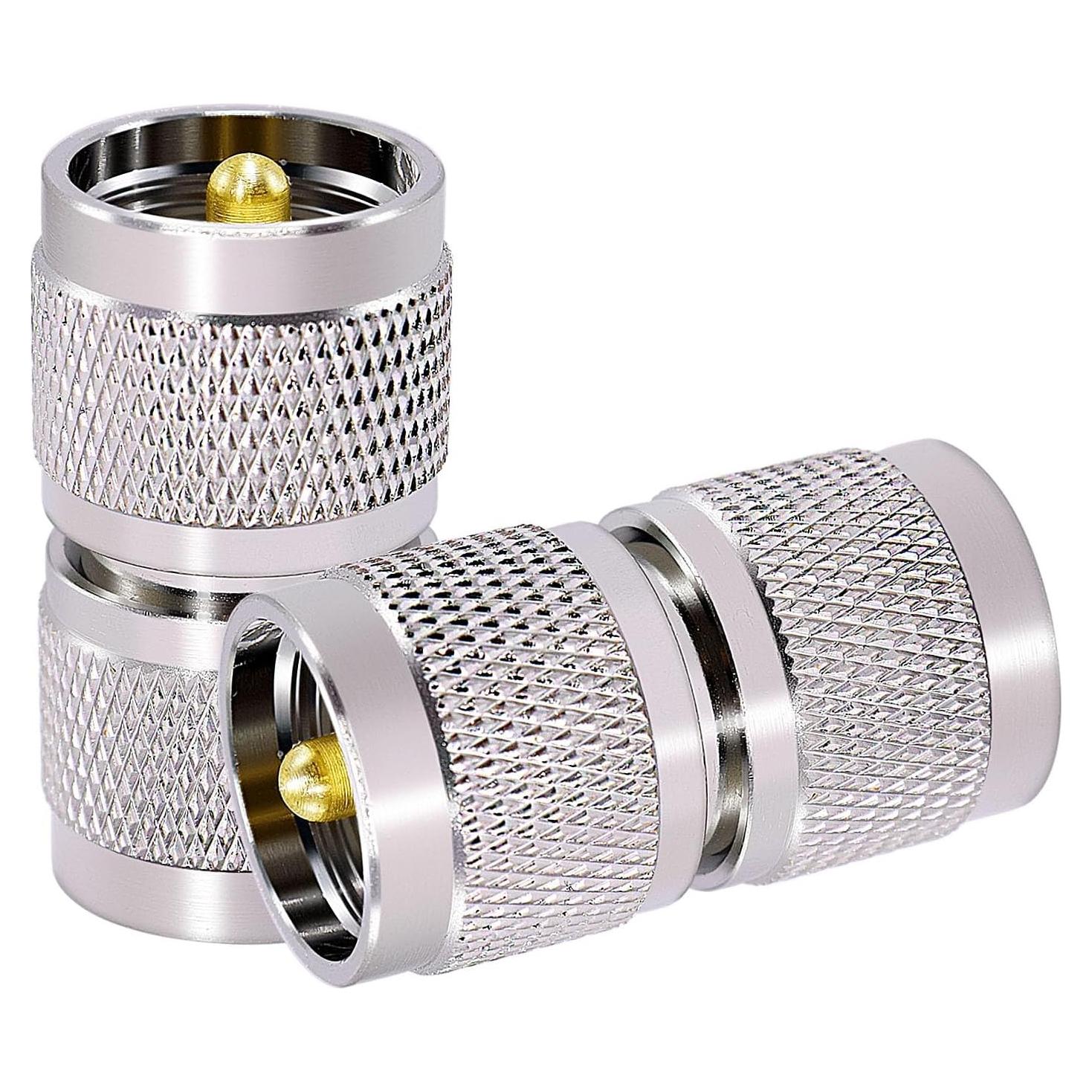 Adaptador UHF macho a UHF macho 2PCS CNARIO 50 Ohm