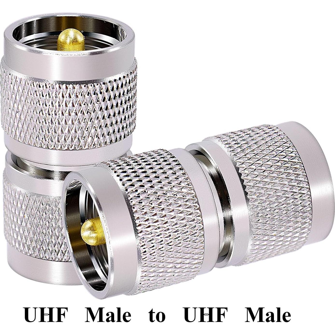 Adaptador UHF macho a UHF macho 2PCS CNARIO 50 Ohm