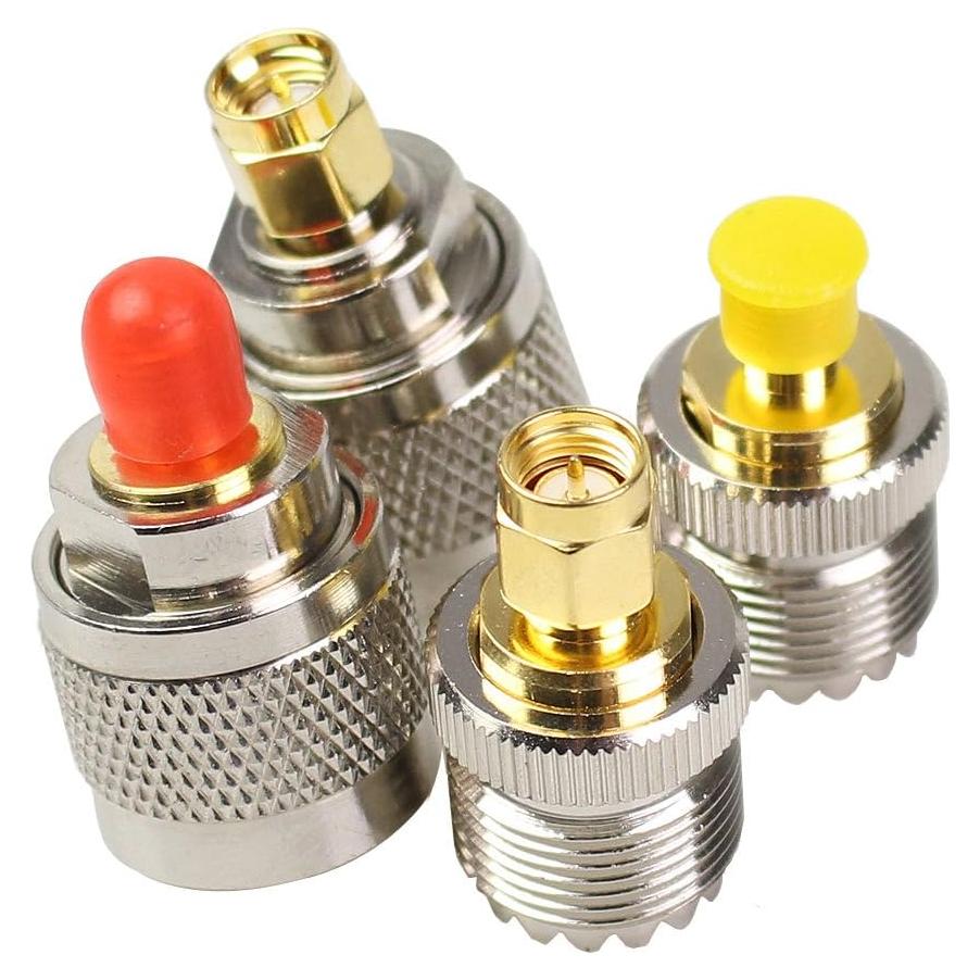 Kit de Adaptadores SMA SO239 4 Piezas para Radioaficionado