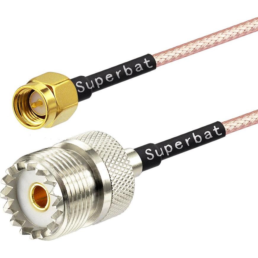 Cable Coaxial RF SMA Macho a UHF Hembra SO-239 1m
