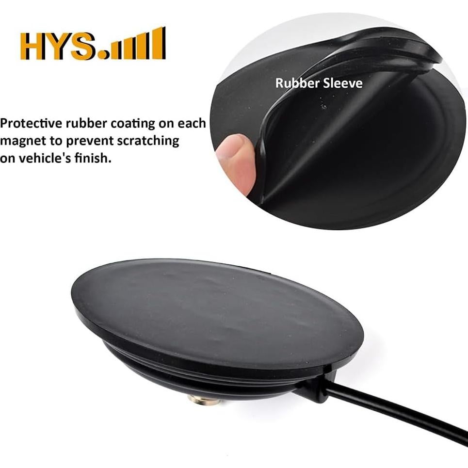 Antena de Radioaficionado HYS TC-110M SO-239 Base Magnética 110mm