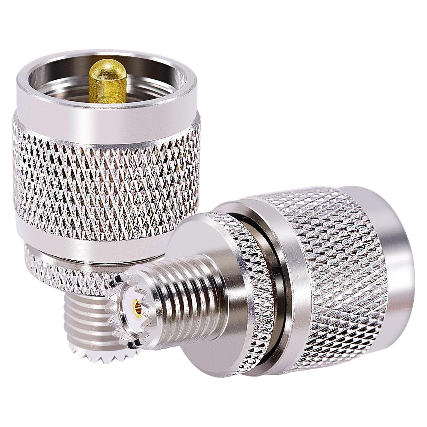 Adaptador Coaxial UHF Macho a Mini UHF Hembra 2PCS