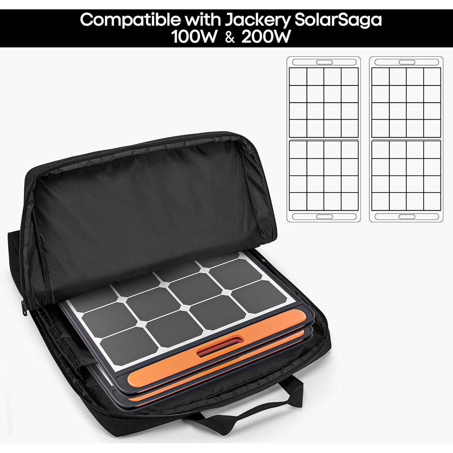 Bolsa de Almacenamiento Acolchada HODRANT para Panel Solar 2x