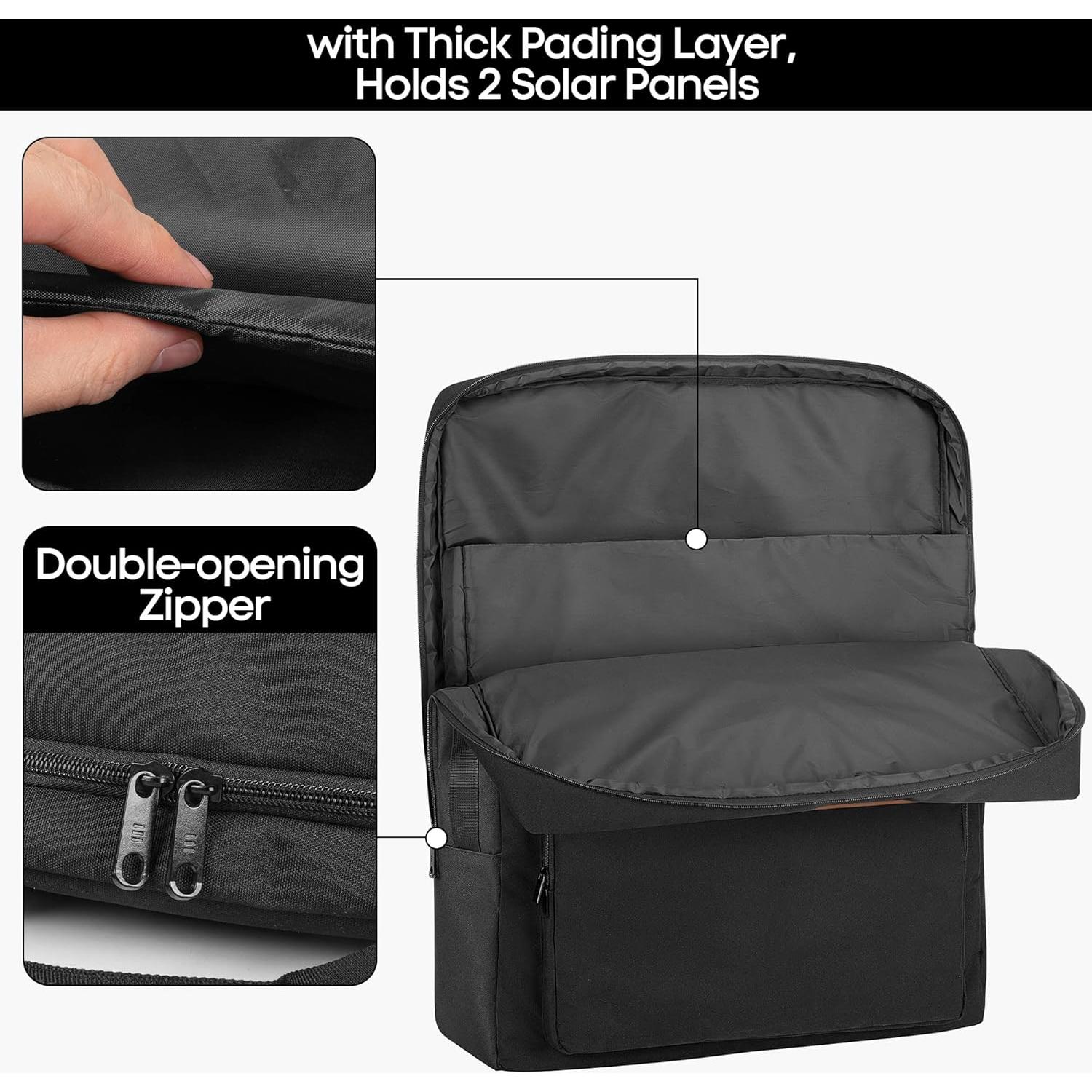 Bolsa de Almacenamiento Acolchada HODRANT para Panel Solar 2x