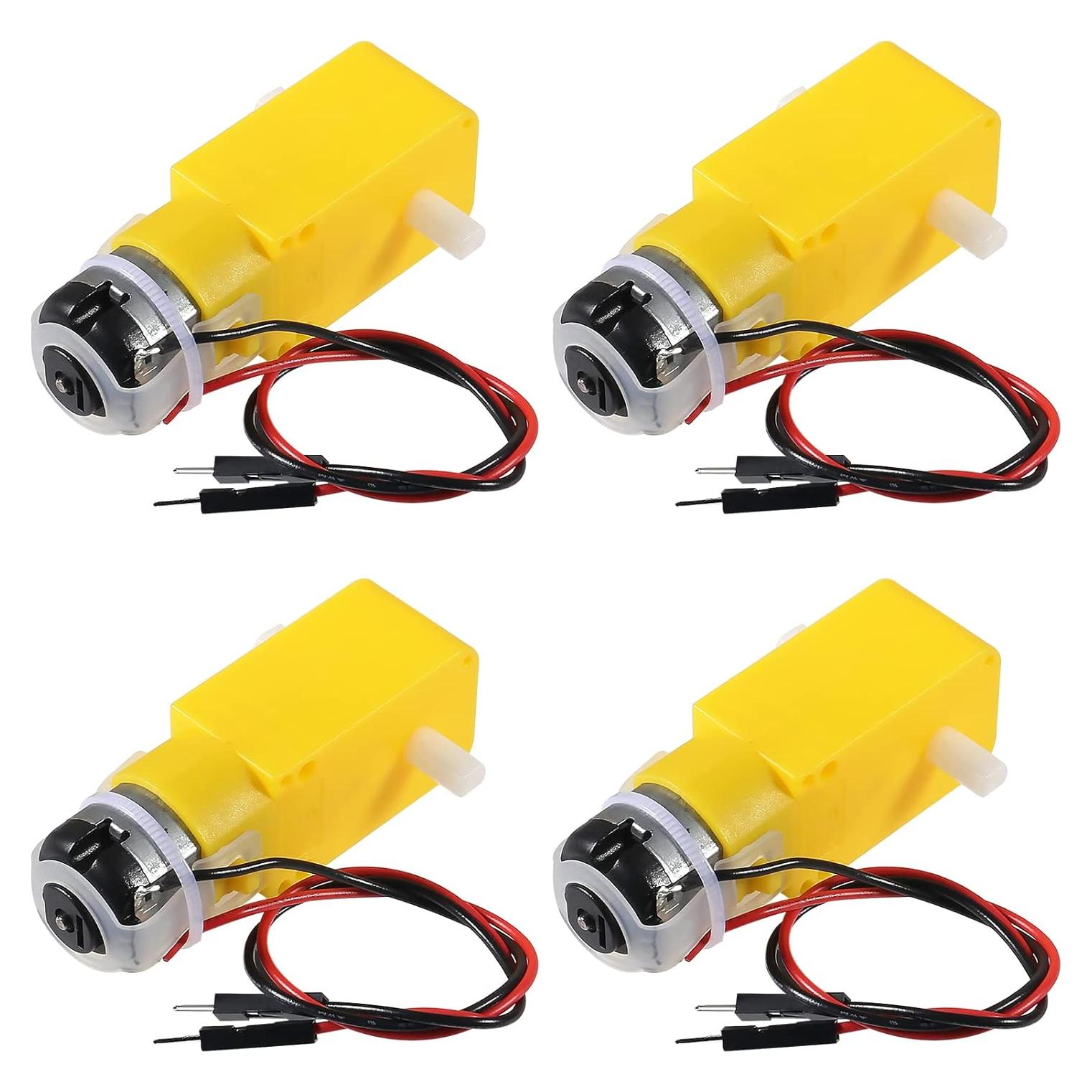 Motorreductor DC 3-6V Diann 4pcs 200RPM 1:48 para Robot DIY