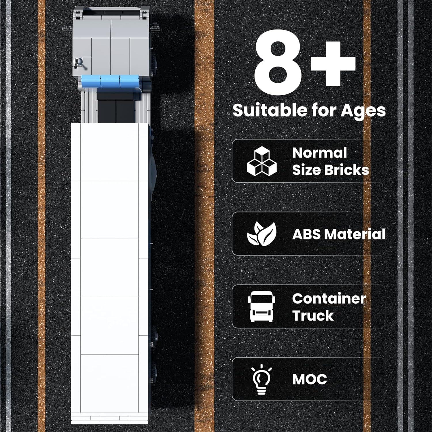 Juego de Construcción Mould King Camión Contenedor 548 Piezas