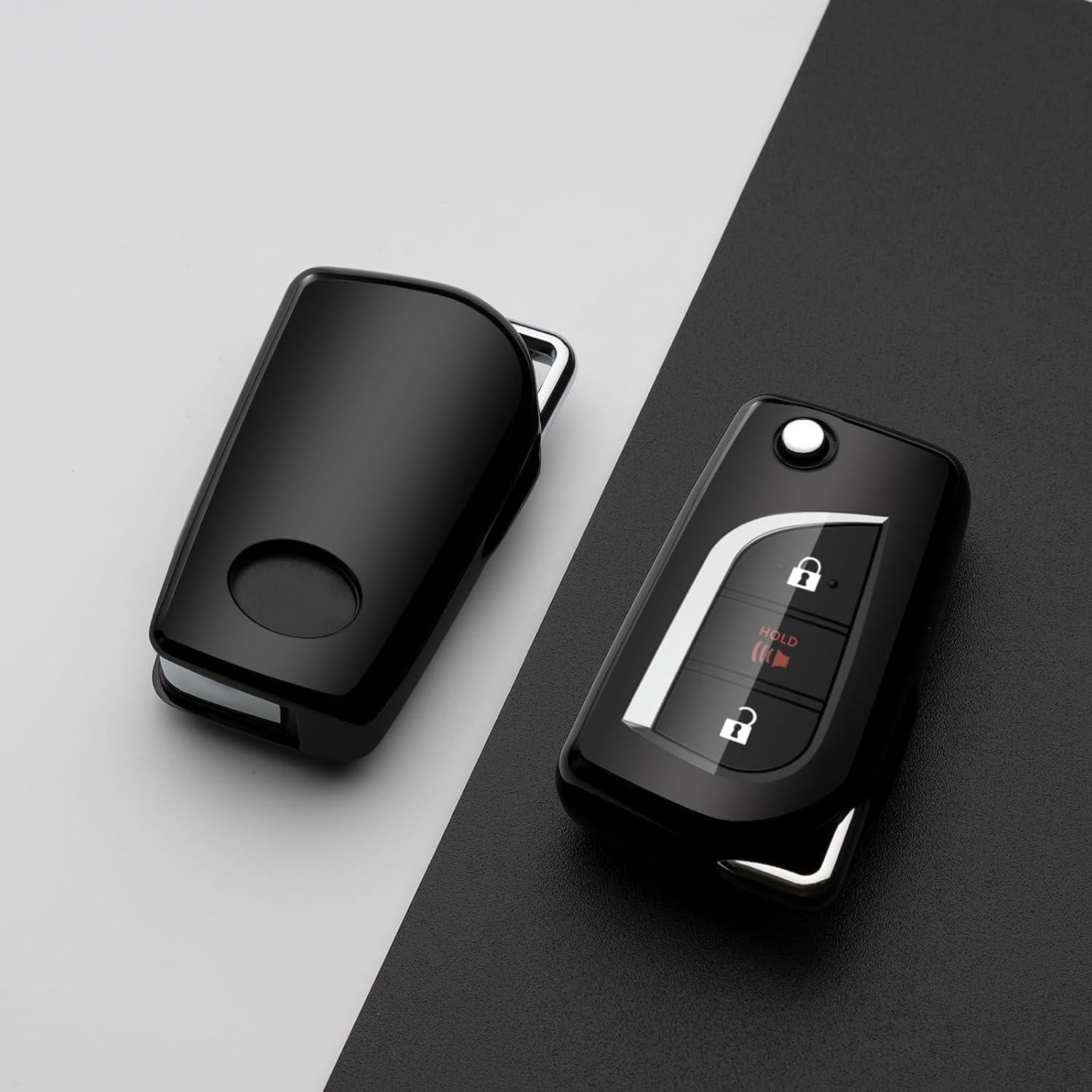 Funda de Llave de Coche ZSPDACC para Toyota Negra 1:1