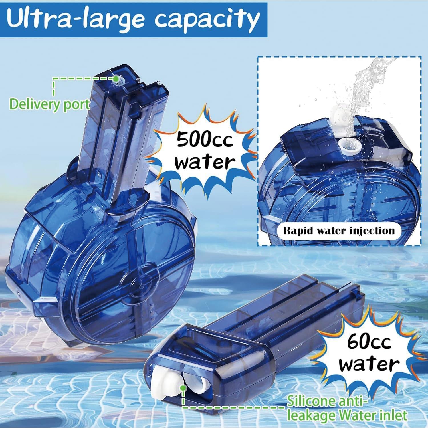 Pistola de Agua Eléctrica ELPSCGROO Recargable 500ml 9,75m