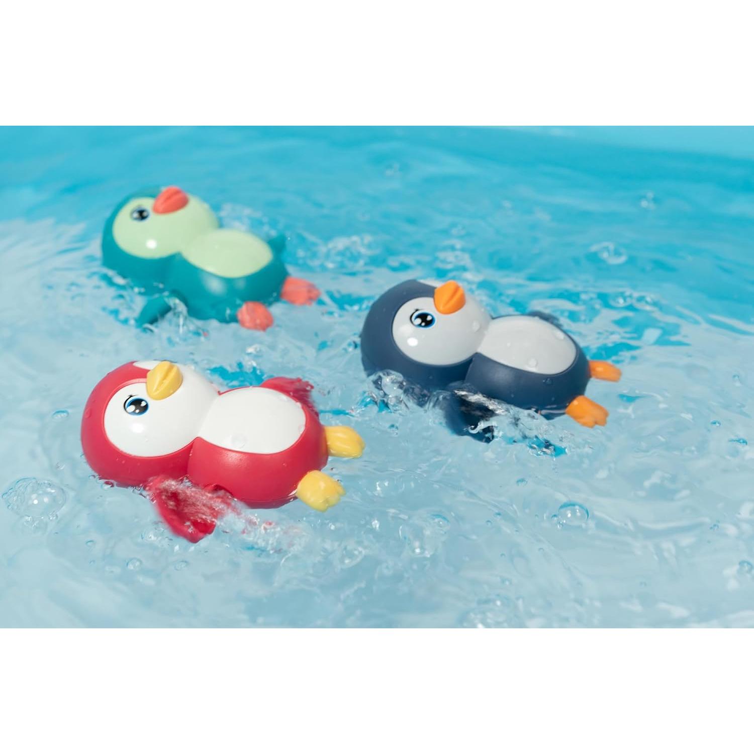 Juguete de Baño a Cuerda Pingüinos Nadadores DUCKBOXX XX Azul