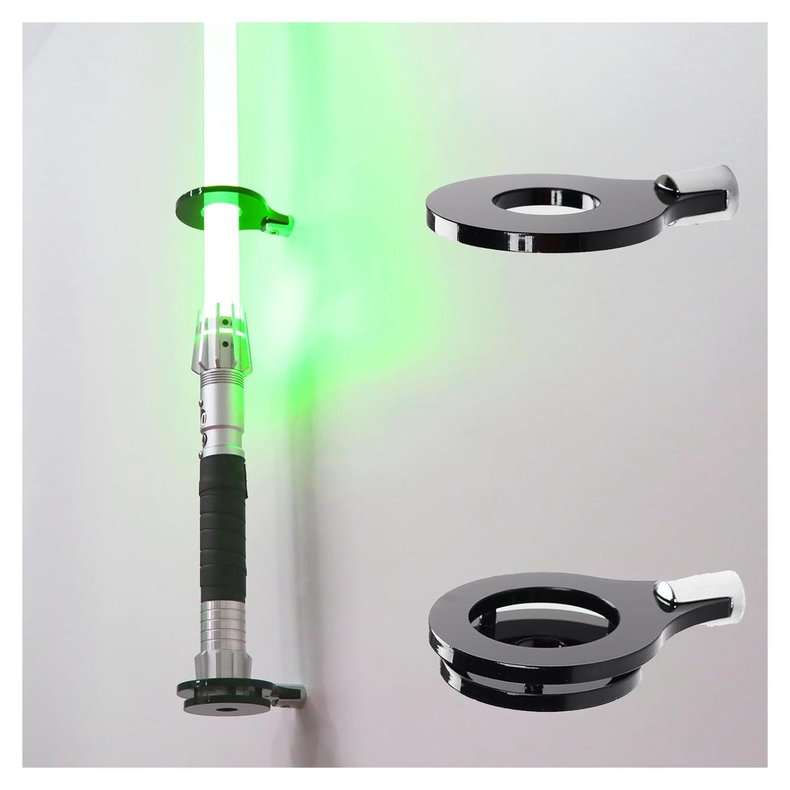 Soporte de Pared Vertical para Sable de Luz Acrílico Negro