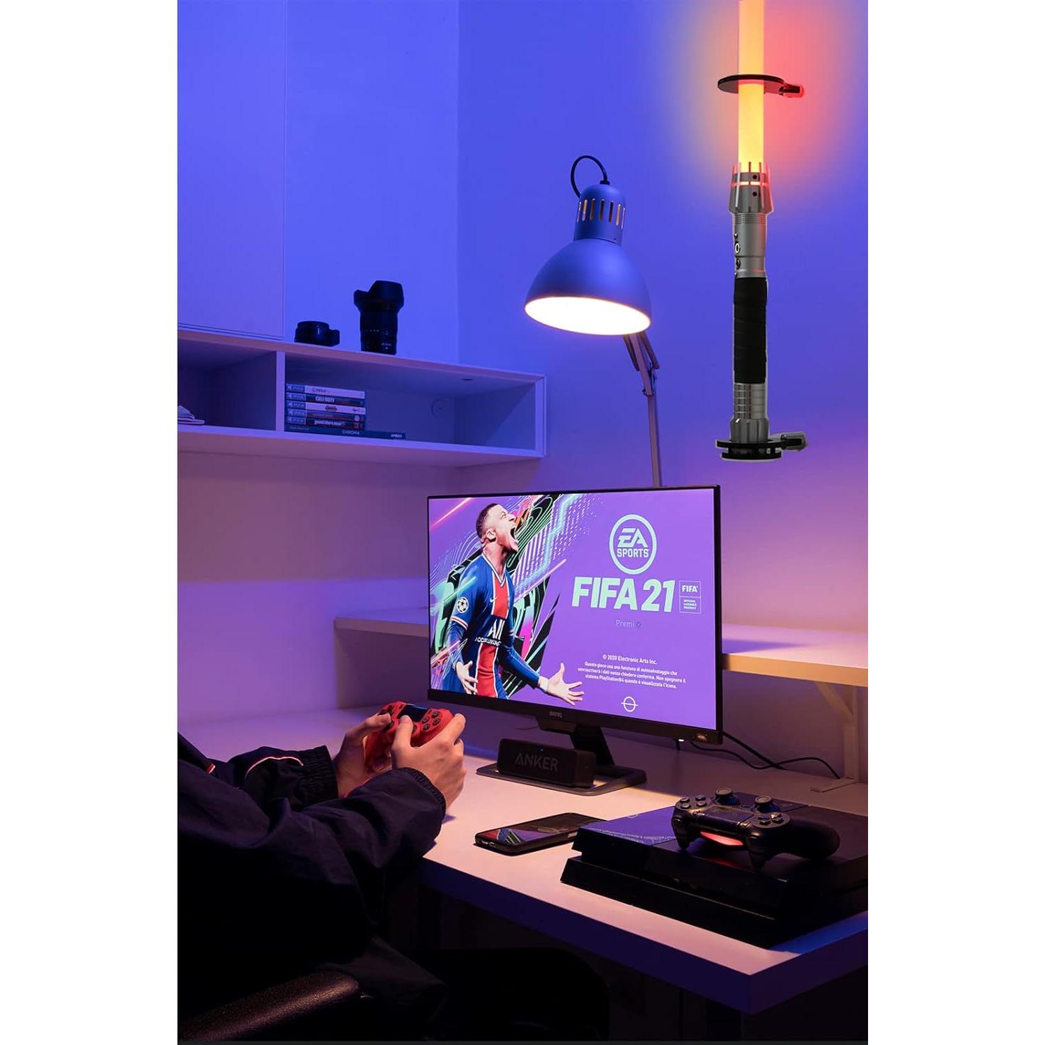 Soporte de Pared Vertical para Sable de Luz Acrílico Negro