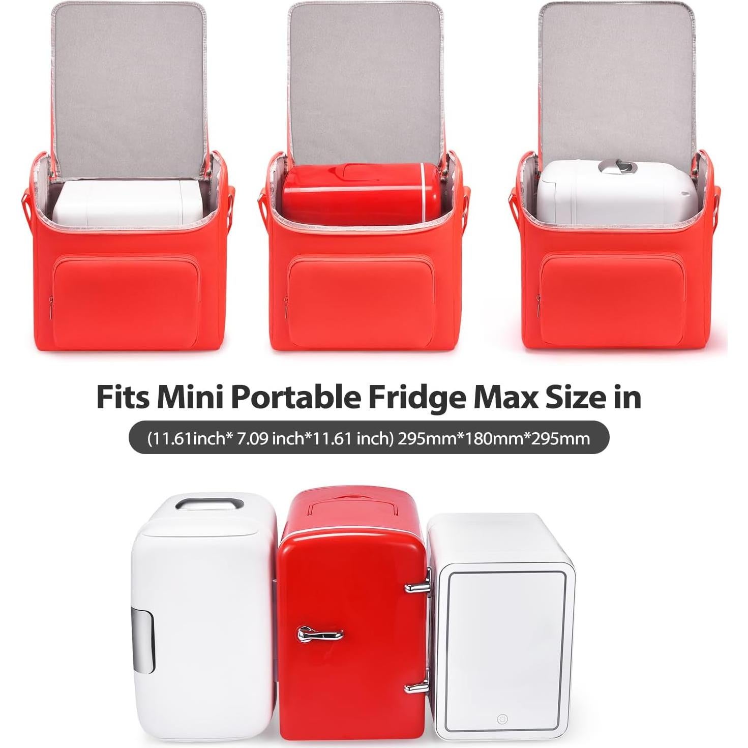 Funda de Nevera Mini Portátil Multiuso 31x19.5cm - Color Naranja