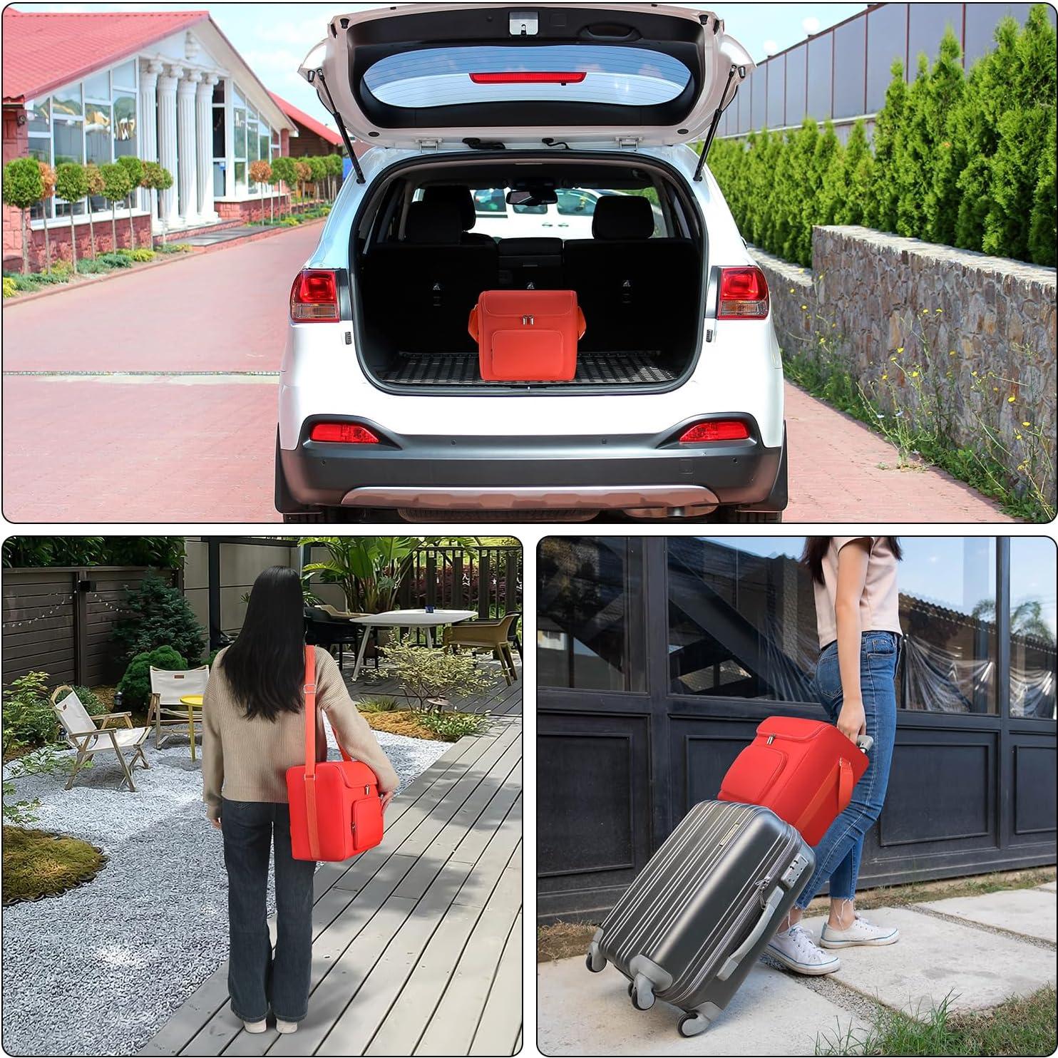 Funda de Nevera Mini Portátil Multiuso 31x19.5cm - Color Naranja