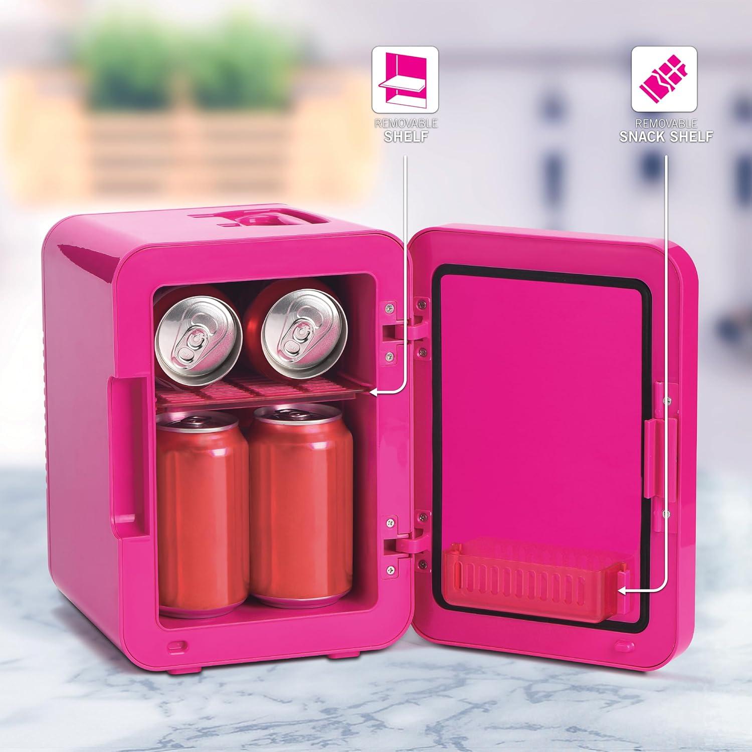 Mini Nevera Termoeléctrica Ukonic Barbie 4L Rosa
