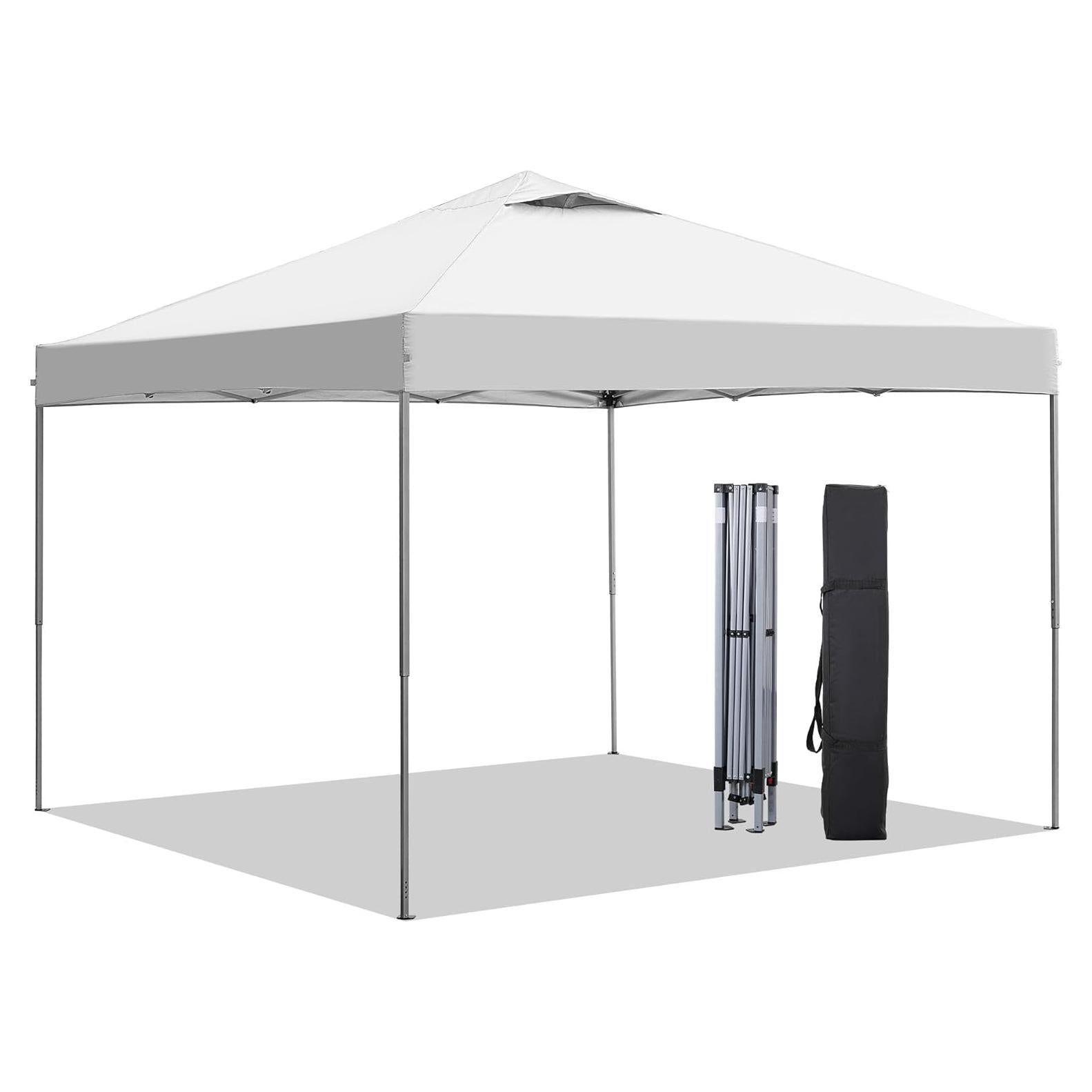 Carpa Plegable GDY 3x3m Blanca, Fácil Montaje para Eventos