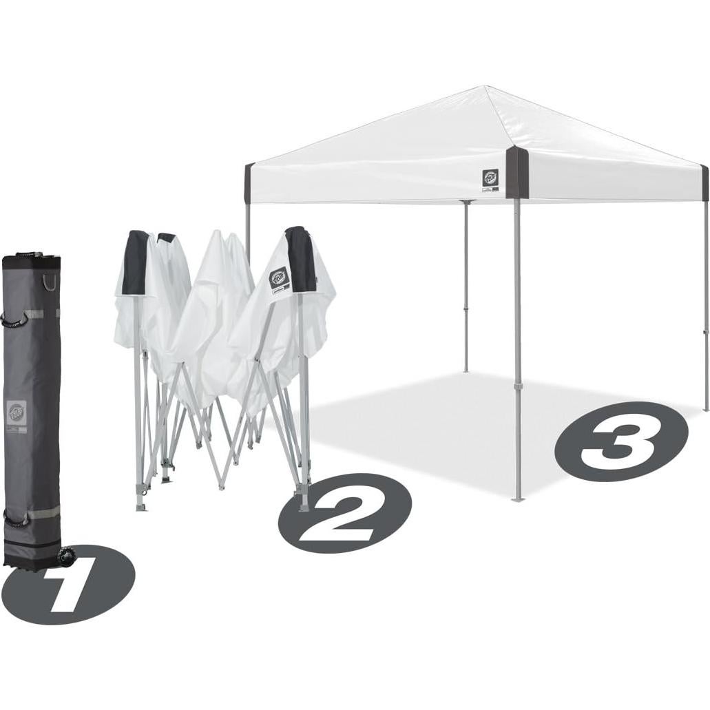 Carpa Plegable E-Z UP Embajador 3.05m x 3.05m con Ruedas