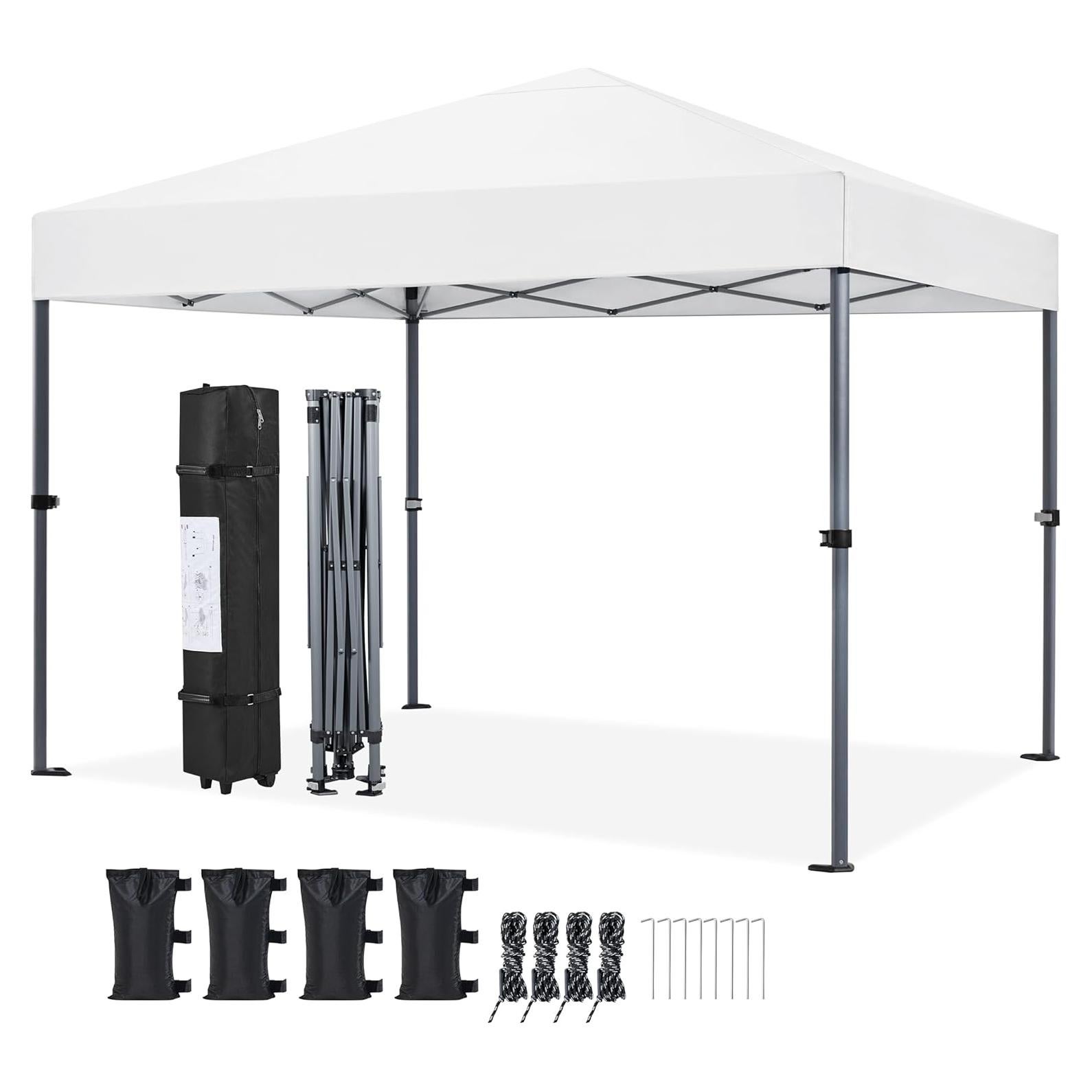 Carpa Plegable 10x10 Yaheetech Blanca con Protección UV