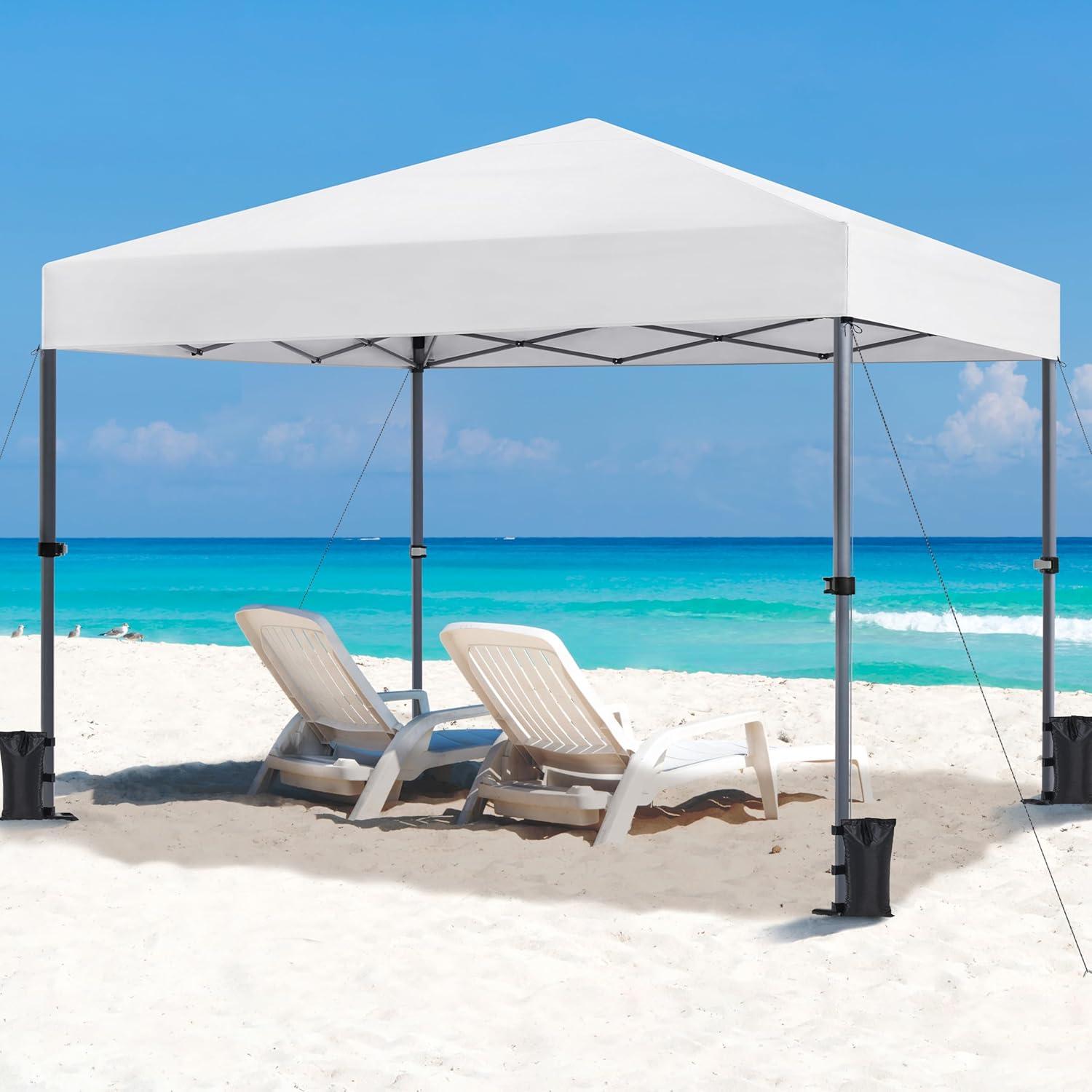 Carpa Plegable 10x10 Yaheetech Blanca con Protección UV