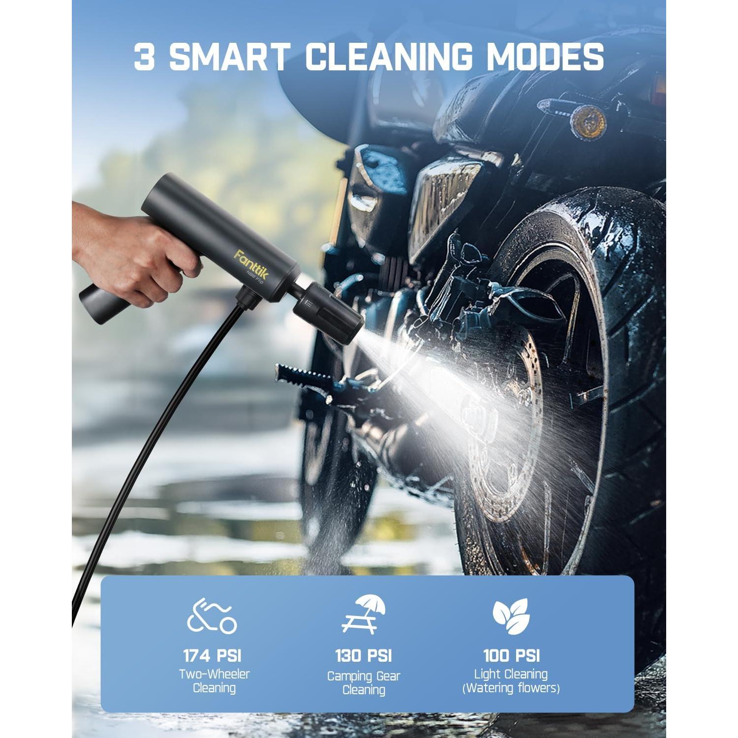 Lavadora a Presión Fanttik NB8 Flip Inalámbrica 174 PSI