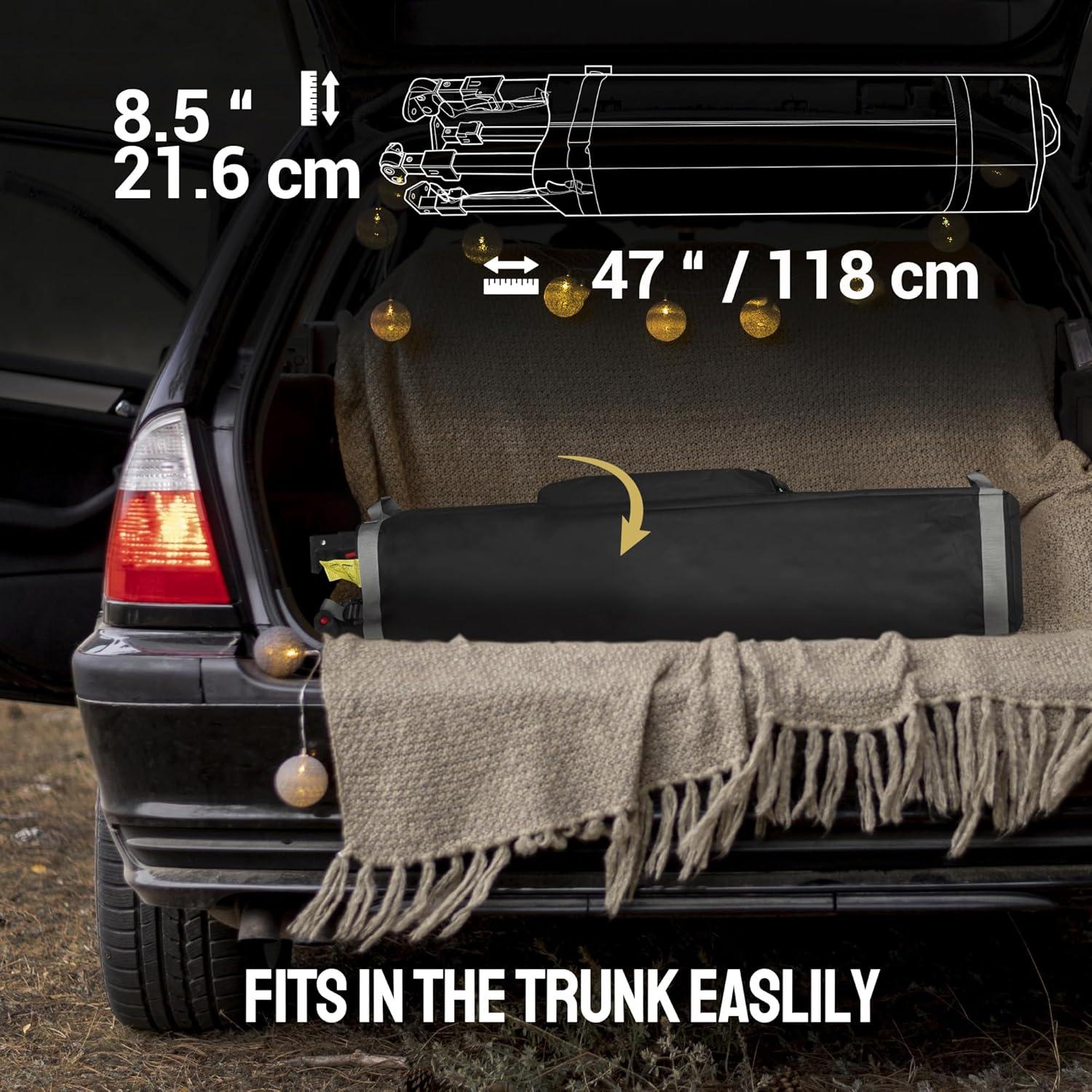 Carpa Plegable 3.05x3.05m CROWN SHADES con 1 Pared Lateral Azul