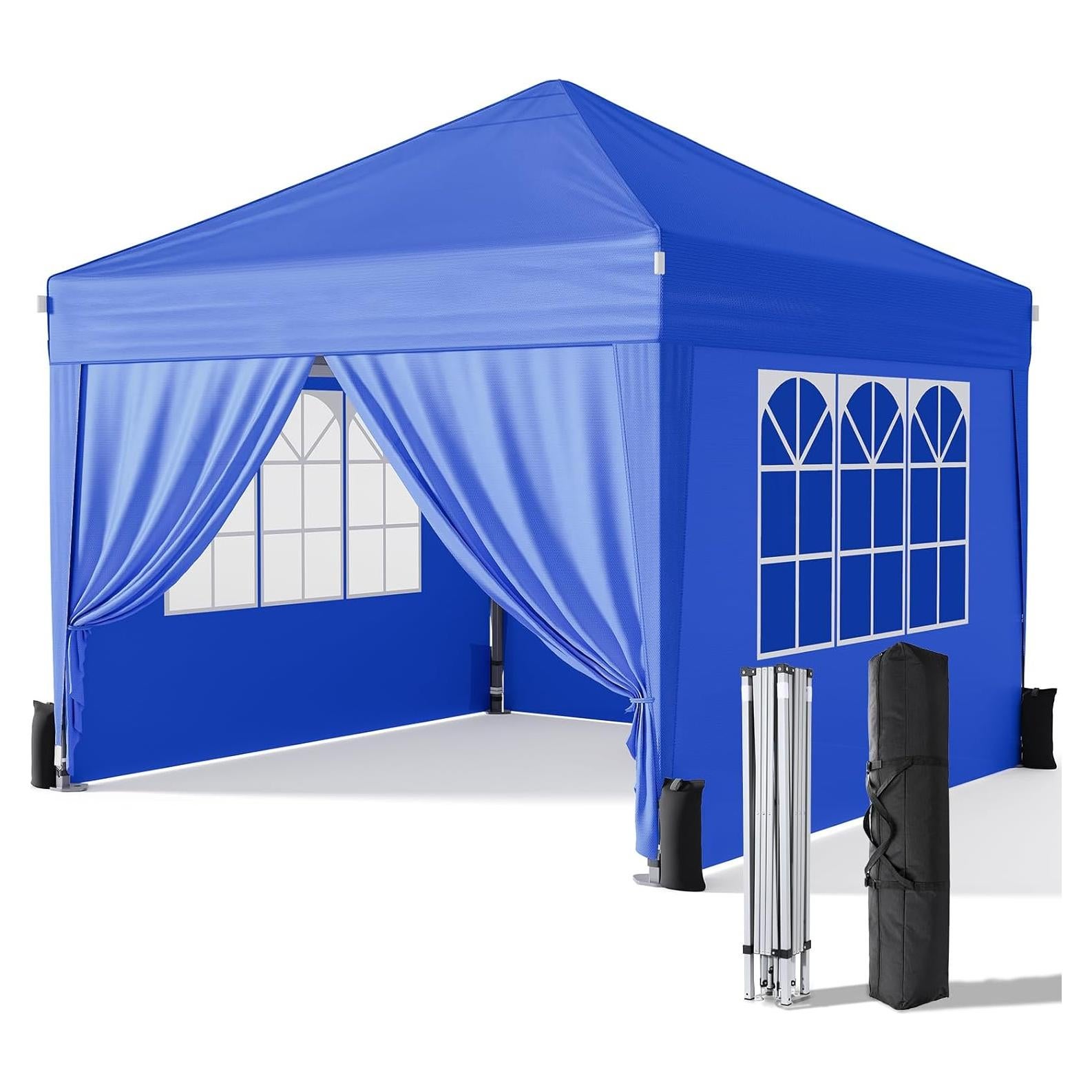 Carpa Plegable 3x3m Driftalia con Paredes Laterales - Azul