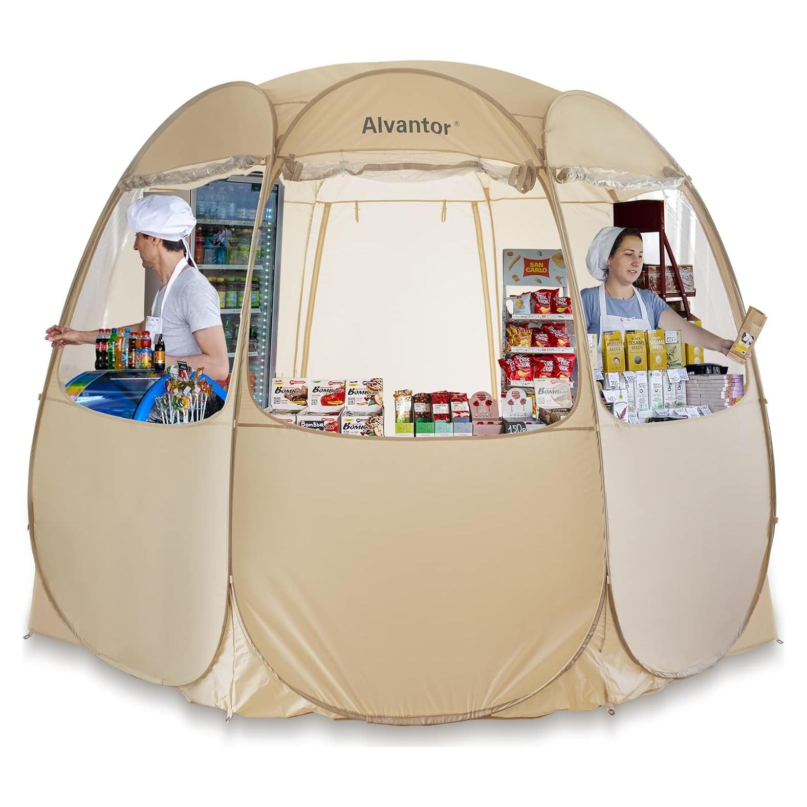 Carpa Plegable Alvantor 3x3m Beige para Eventos y Ventas