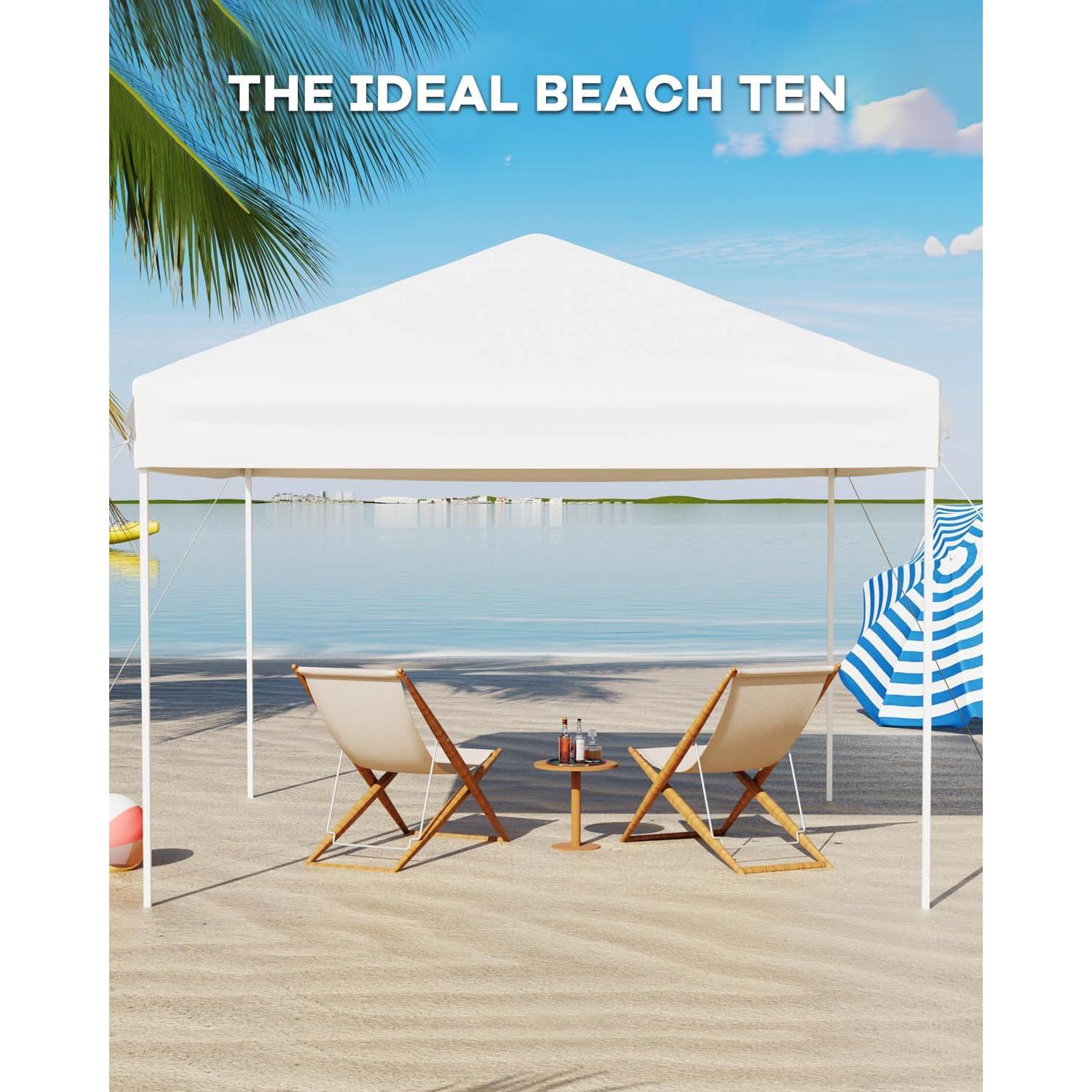 Carpa Pop Up GarveeLife 3.05x3.05m Blanca con Paredes Removibles